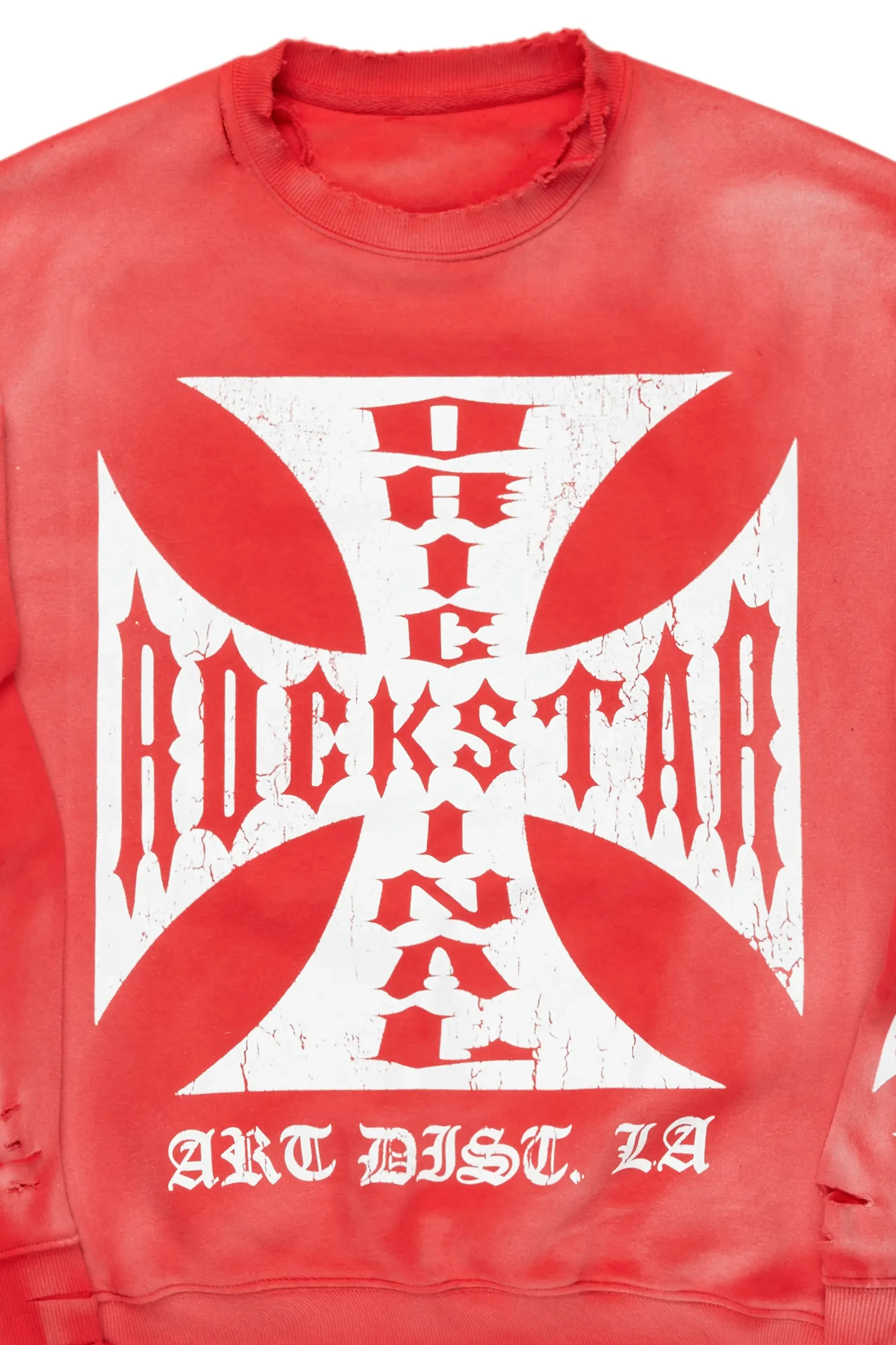 Eboney Red Crewneck sold by Rockstar Original product image thumbnail 2