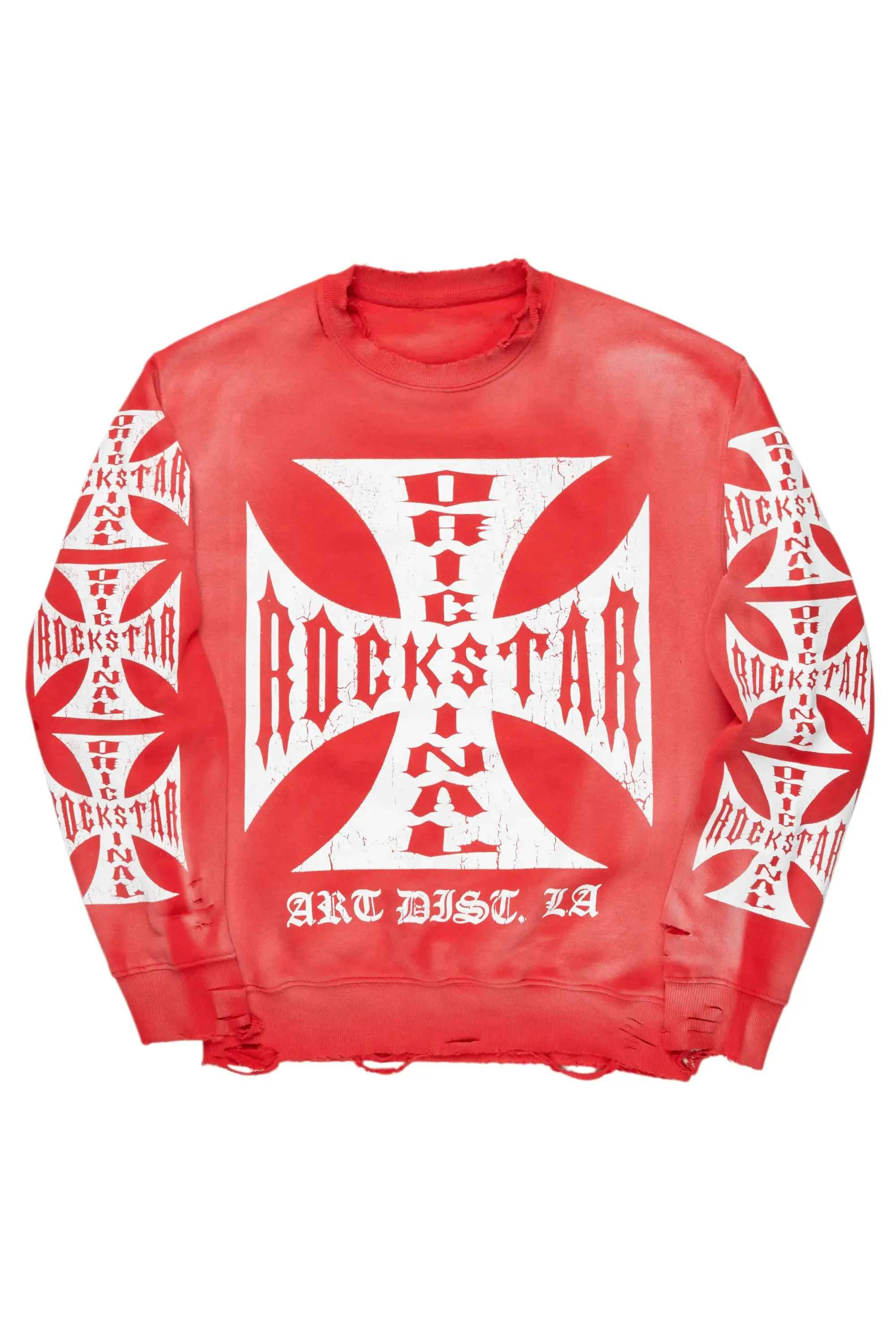 Eboney Red Crewneck sold by Rockstar Original