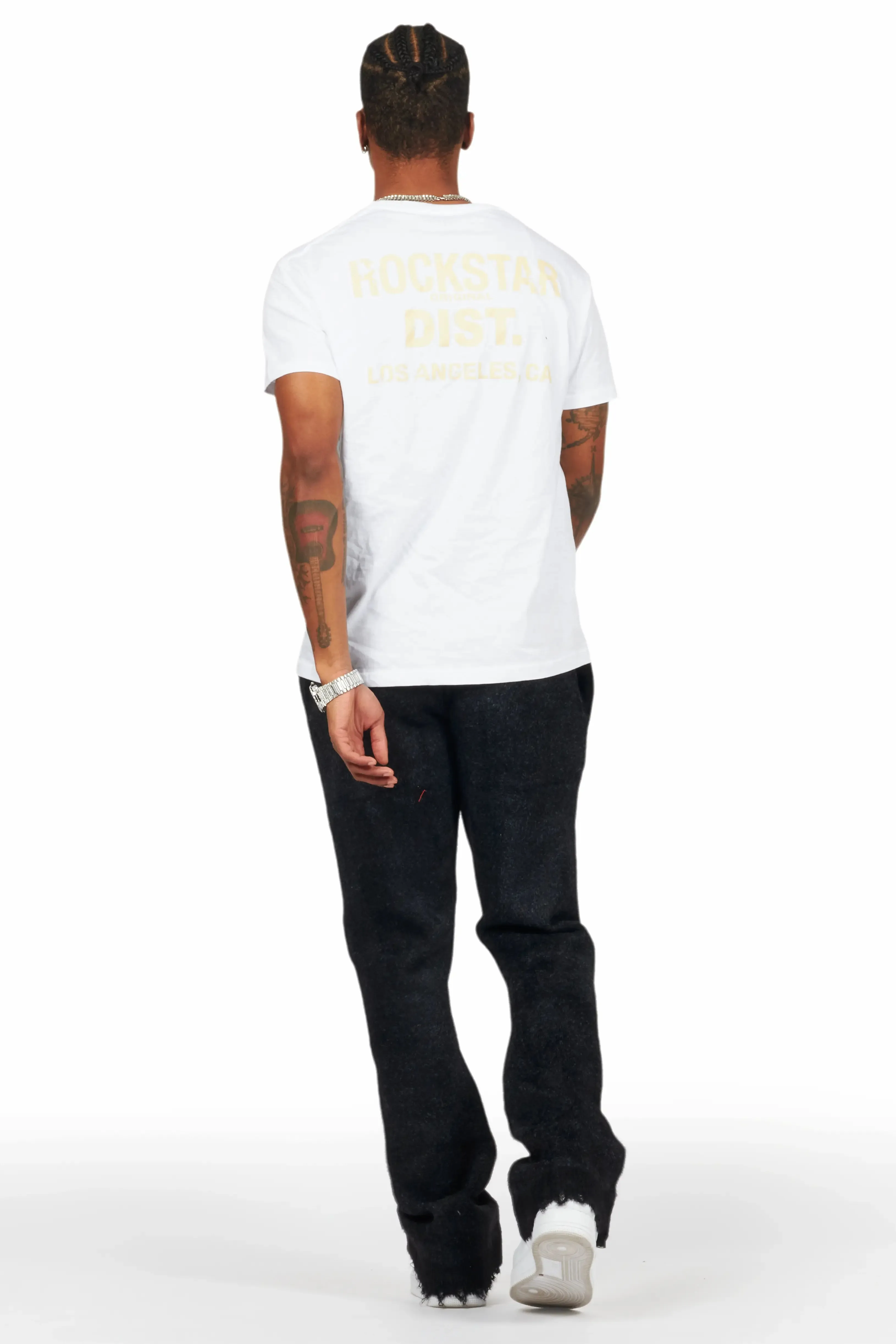 Keve Black Knitted Mohair Flare Sweat Pant sold by Rockstar Original product image thumbnail 5