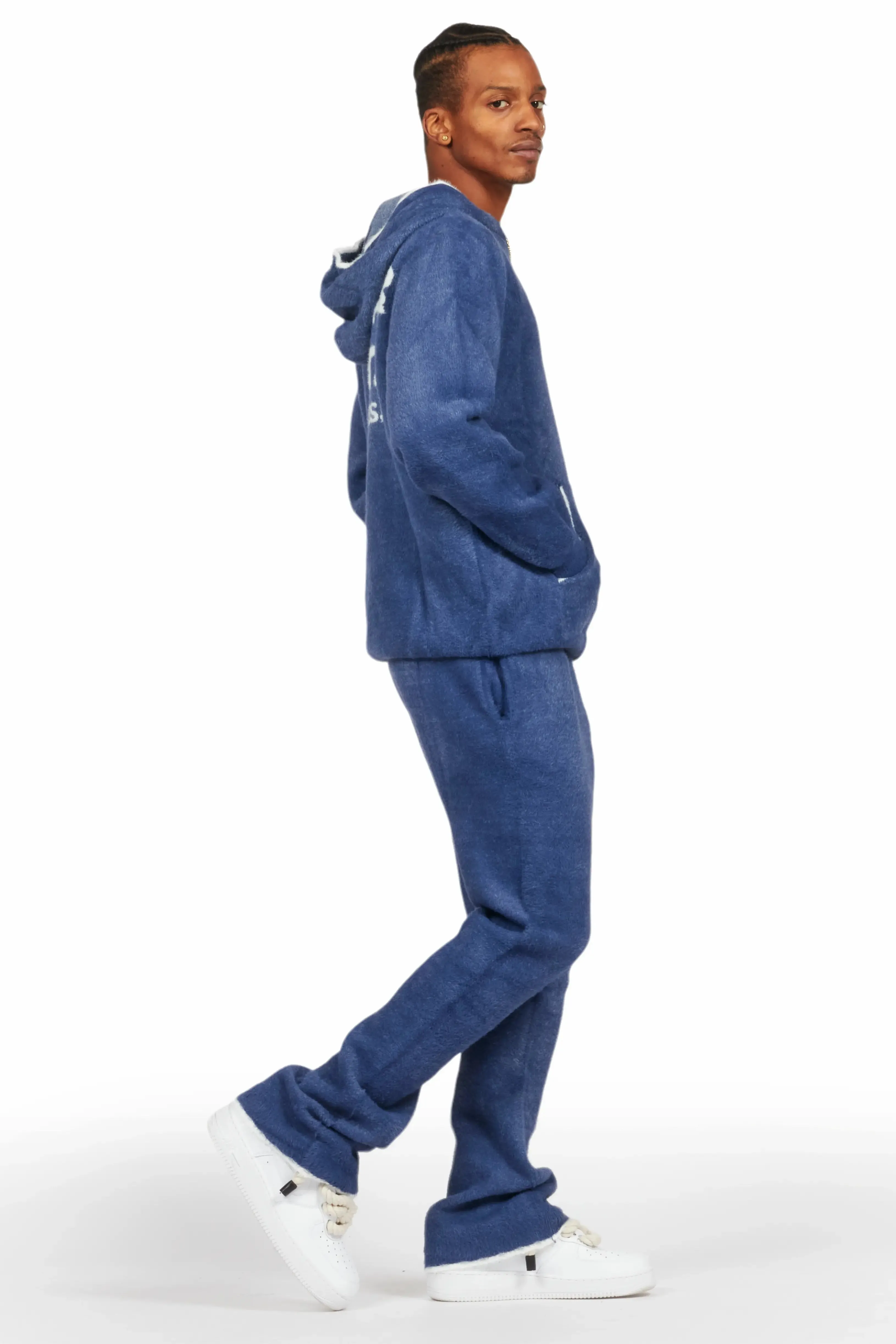 Lake Mohair Navy Stacked Knit Track Set sold by Rockstar Original product image thumbnail 5