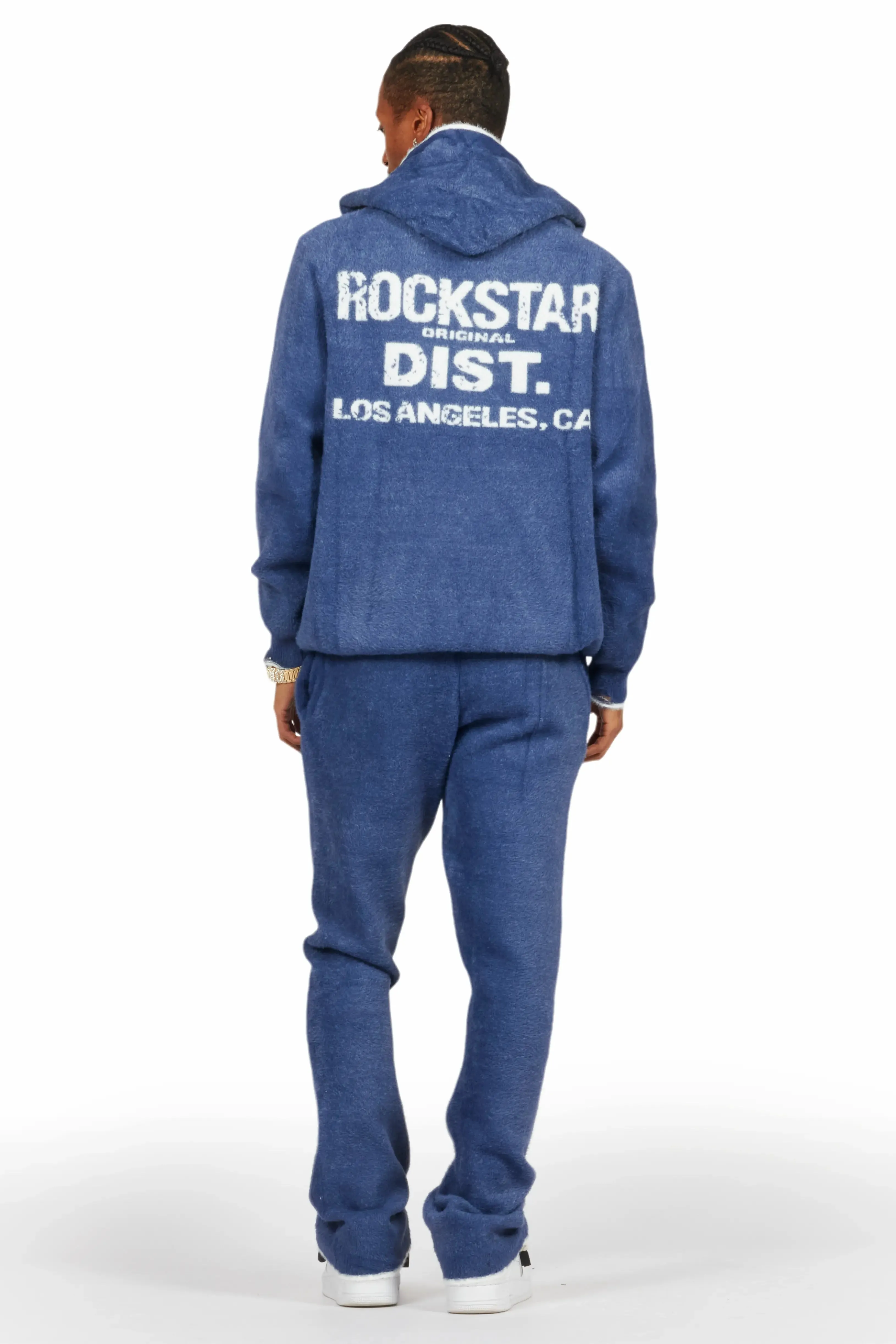 Lake Mohair Navy Stacked Knit Track Set sold by Rockstar Original product image thumbnail 4