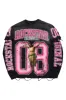 Tariqa Black Double Layer Graphic T-Shirt sold by Rockstar Original