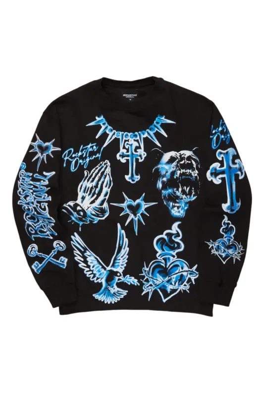 Valar Black Graphic Crewneck sold by Rockstar Original
