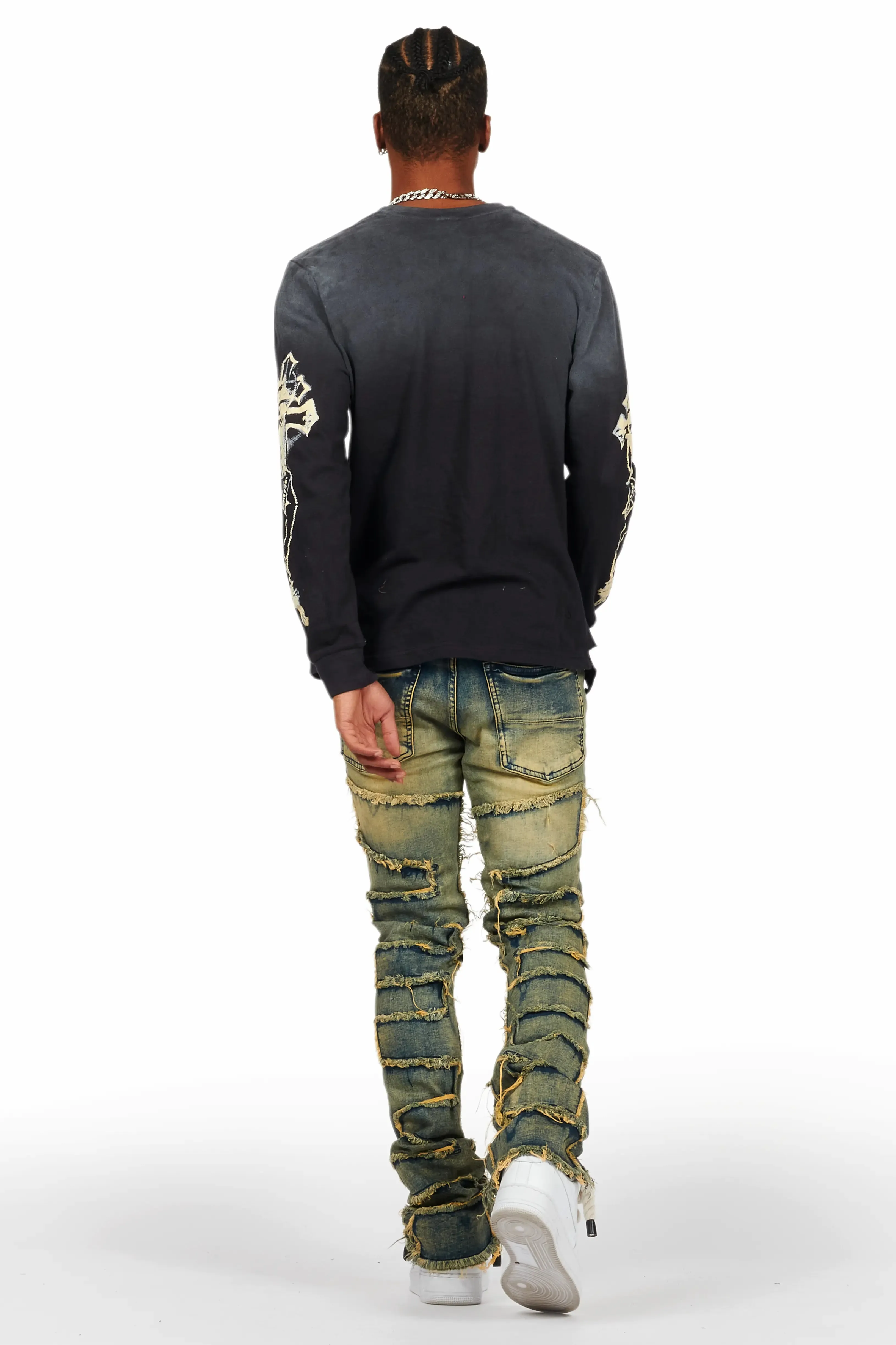 Deiter Black Long Sleeve Graphic T-Shirt sold by Rockstar Original product image thumbnail 4