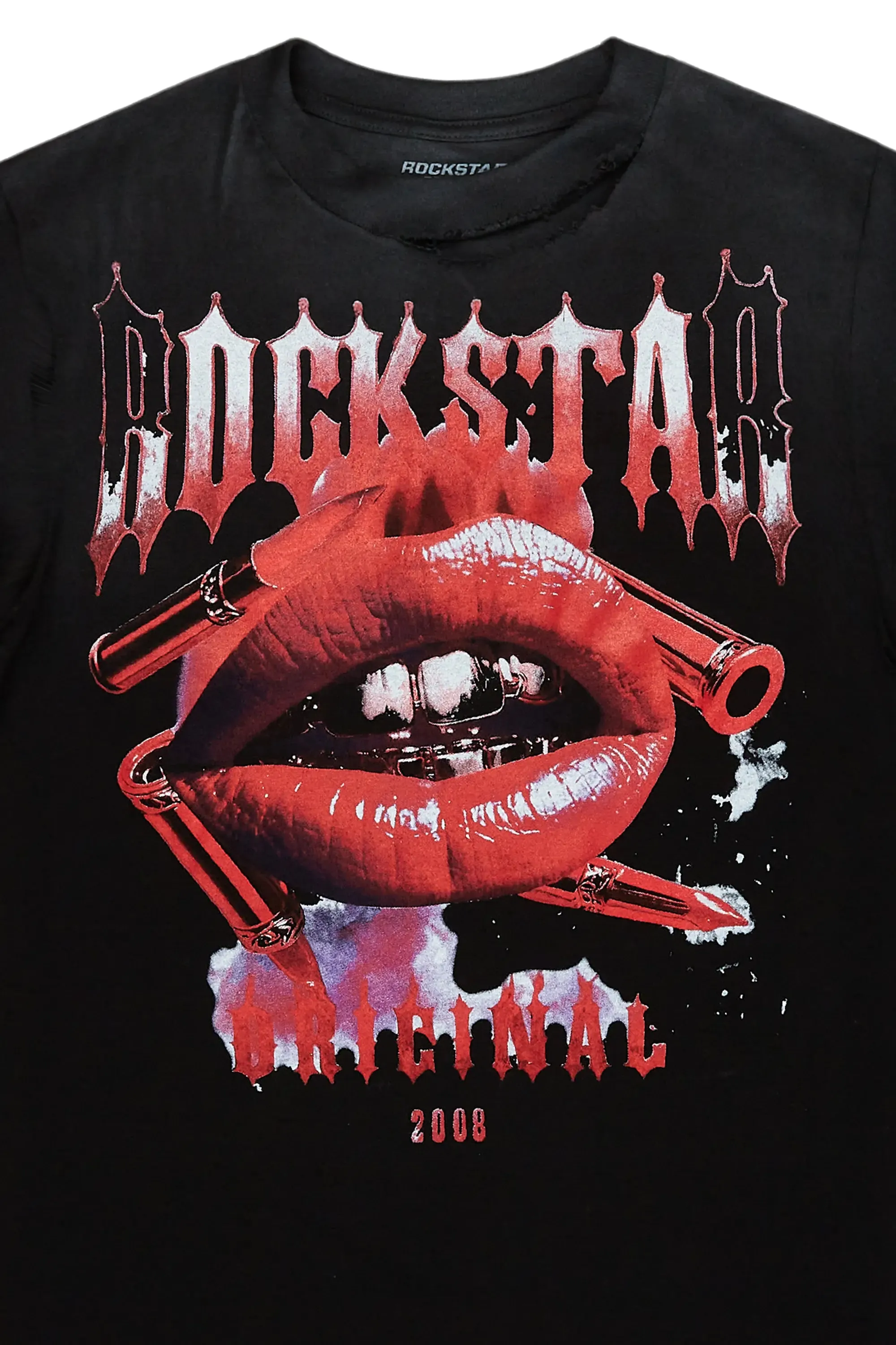 Branna Black Oversized T-Shirt sold by Rockstar Original product image thumbnail 2