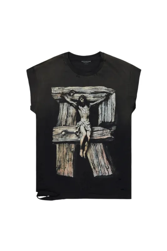 Netto Black Graphic T-Shirt sold by Rockstar Original