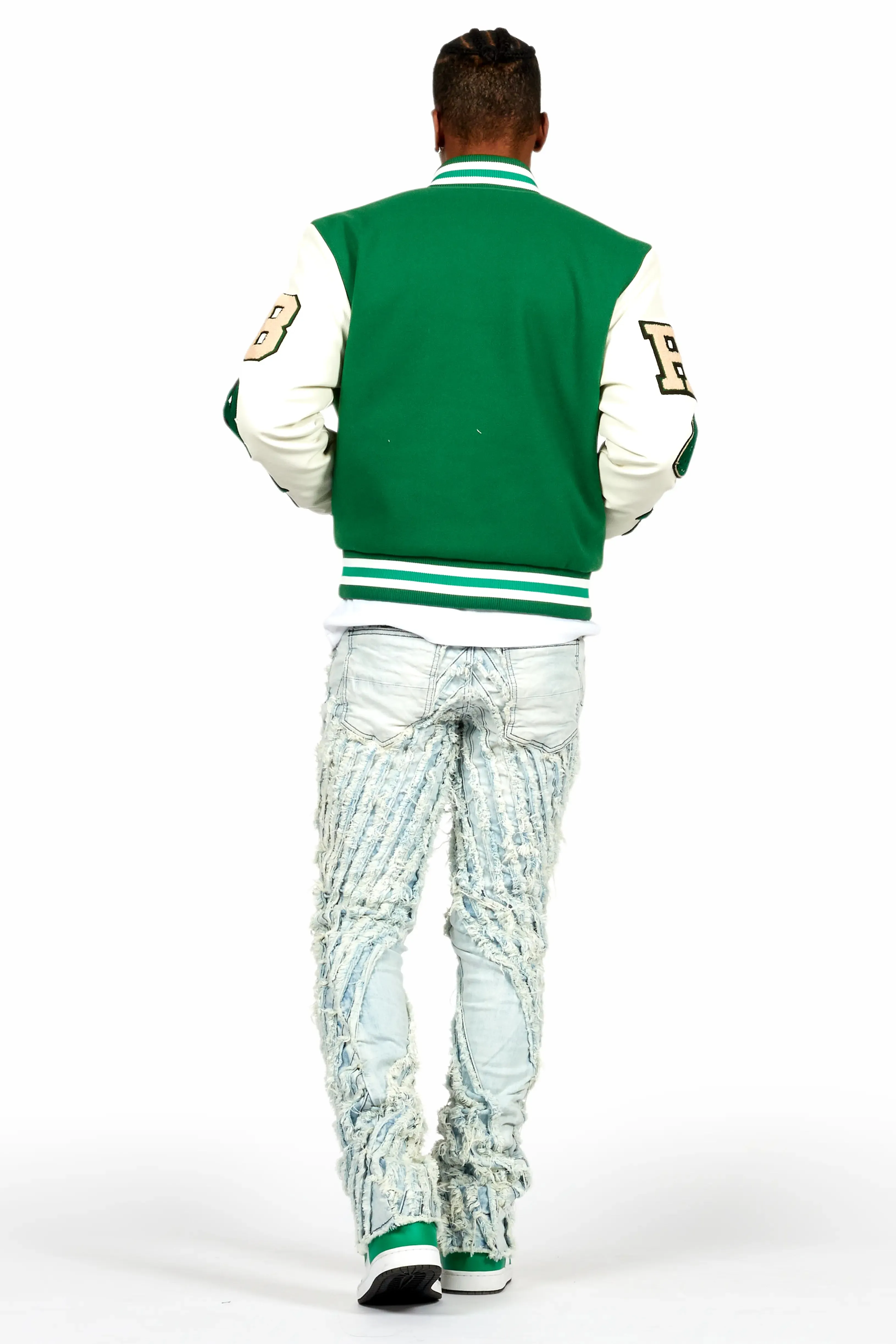 Balser Green Varsity Jacket sold by Rockstar Original product image thumbnail 4