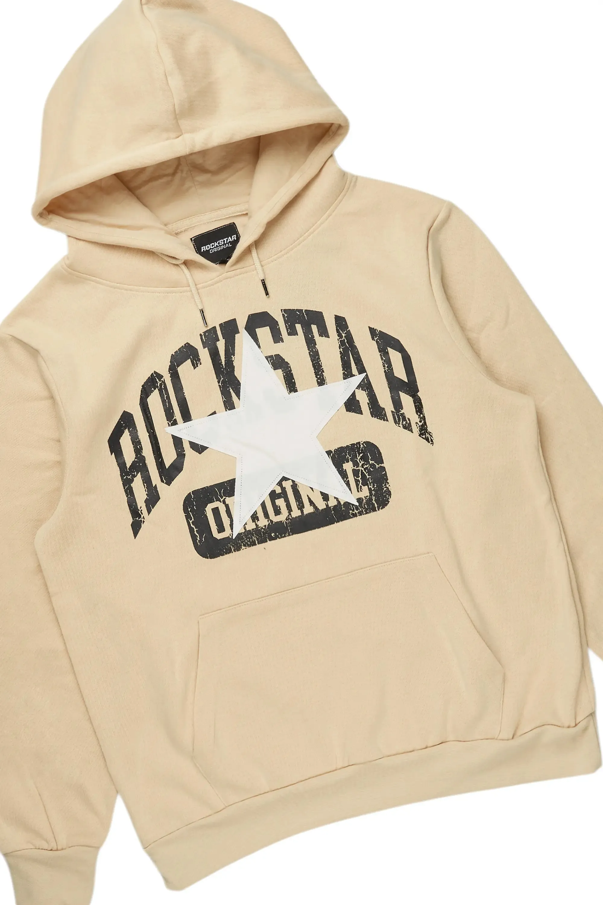 Mallor Beige Baggy Stacked Hoodie Track Set sold by Rockstar Original product image thumbnail 2