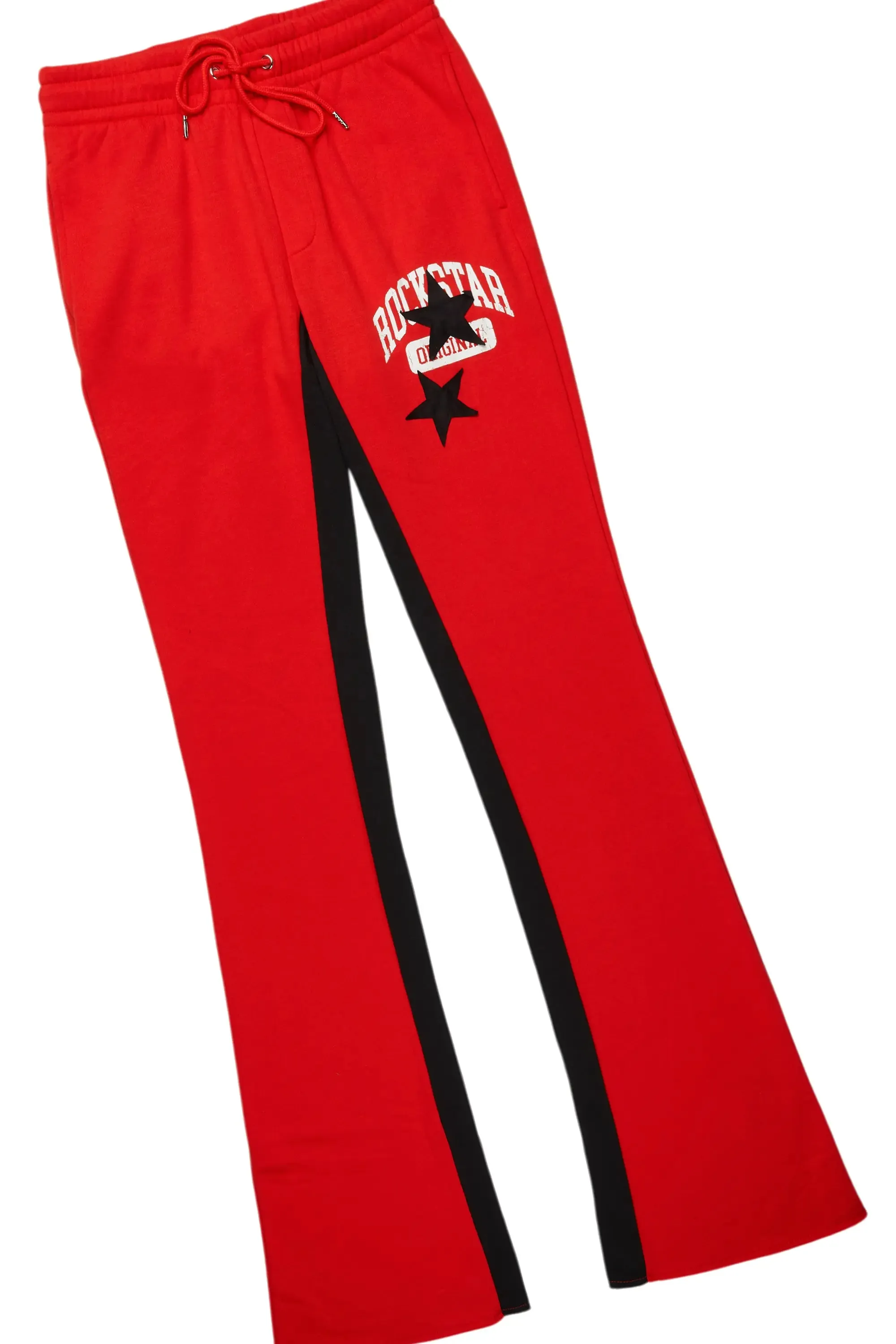 Mallor Red Baggy Stacked Hoodie Track Set sold by Rockstar Original product image thumbnail 3
