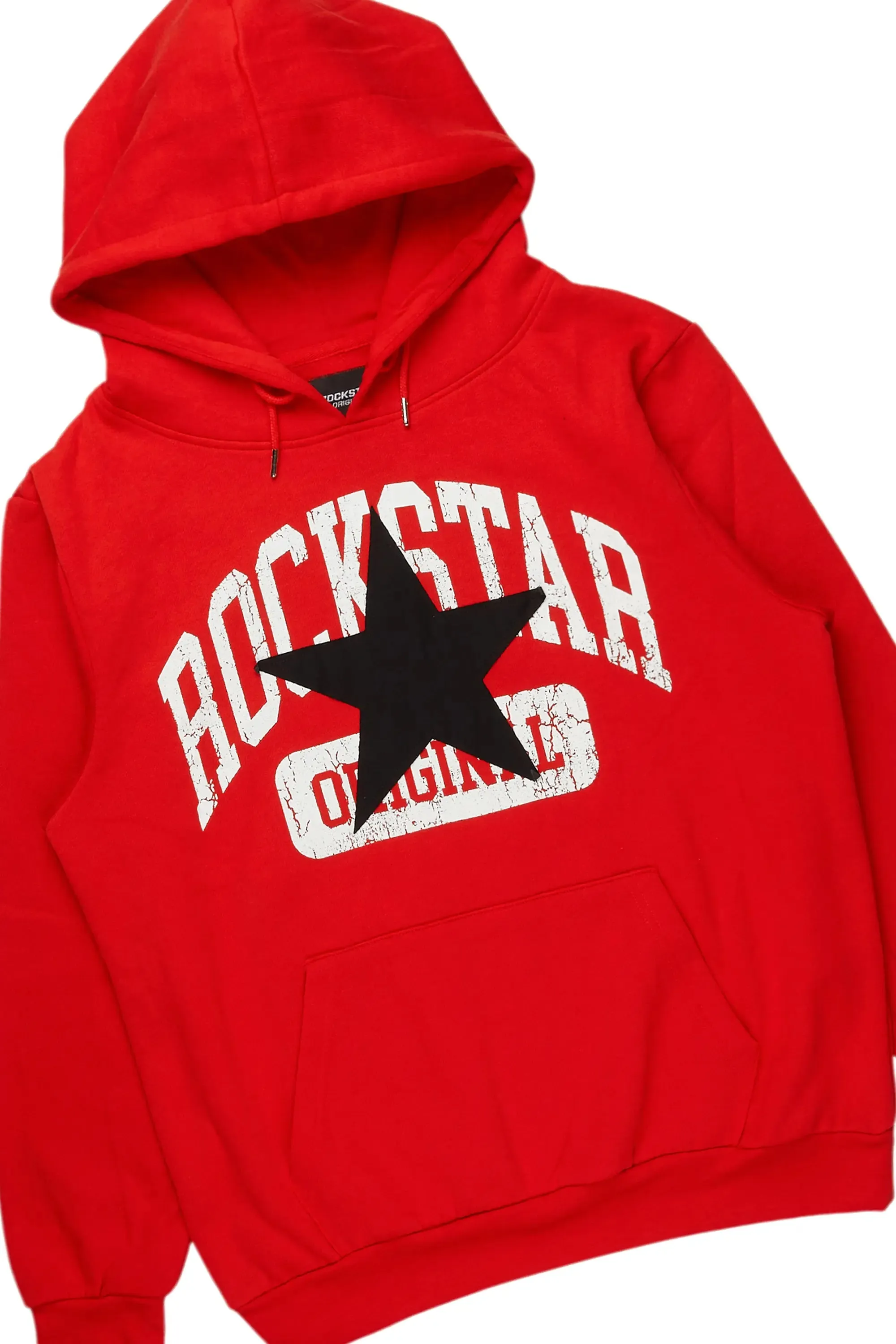 Mallor Red Baggy Stacked Hoodie Track Set sold by Rockstar Original product image thumbnail 2
