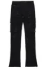 Adalee Black Cargo Stacked Flare Jean sold by Rockstar Original