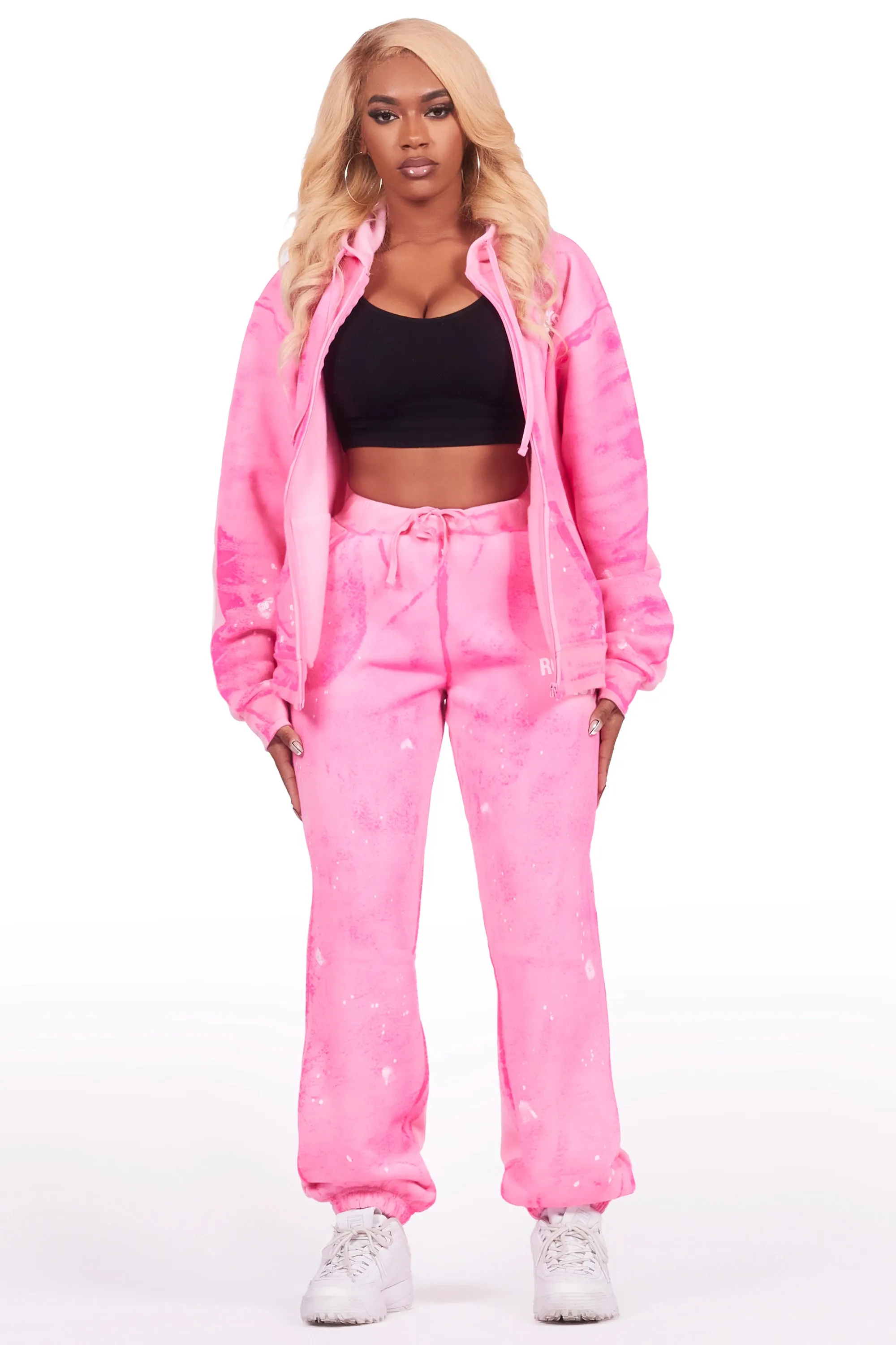 Alaiyah Bubblegum Pink Oversized Trackset sold by Rockstar Original product image thumbnail 4