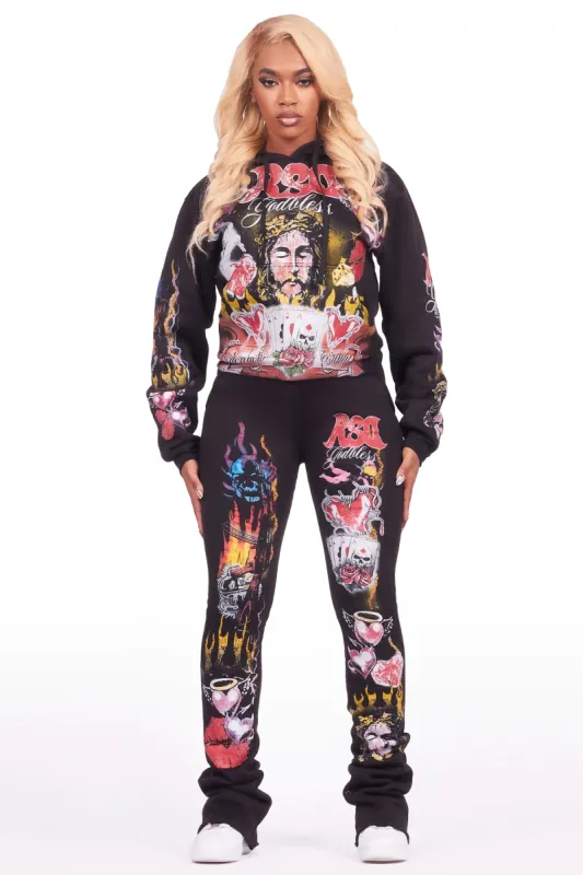 Curshae Black Super Stacked Trackset sold by Rockstar Original