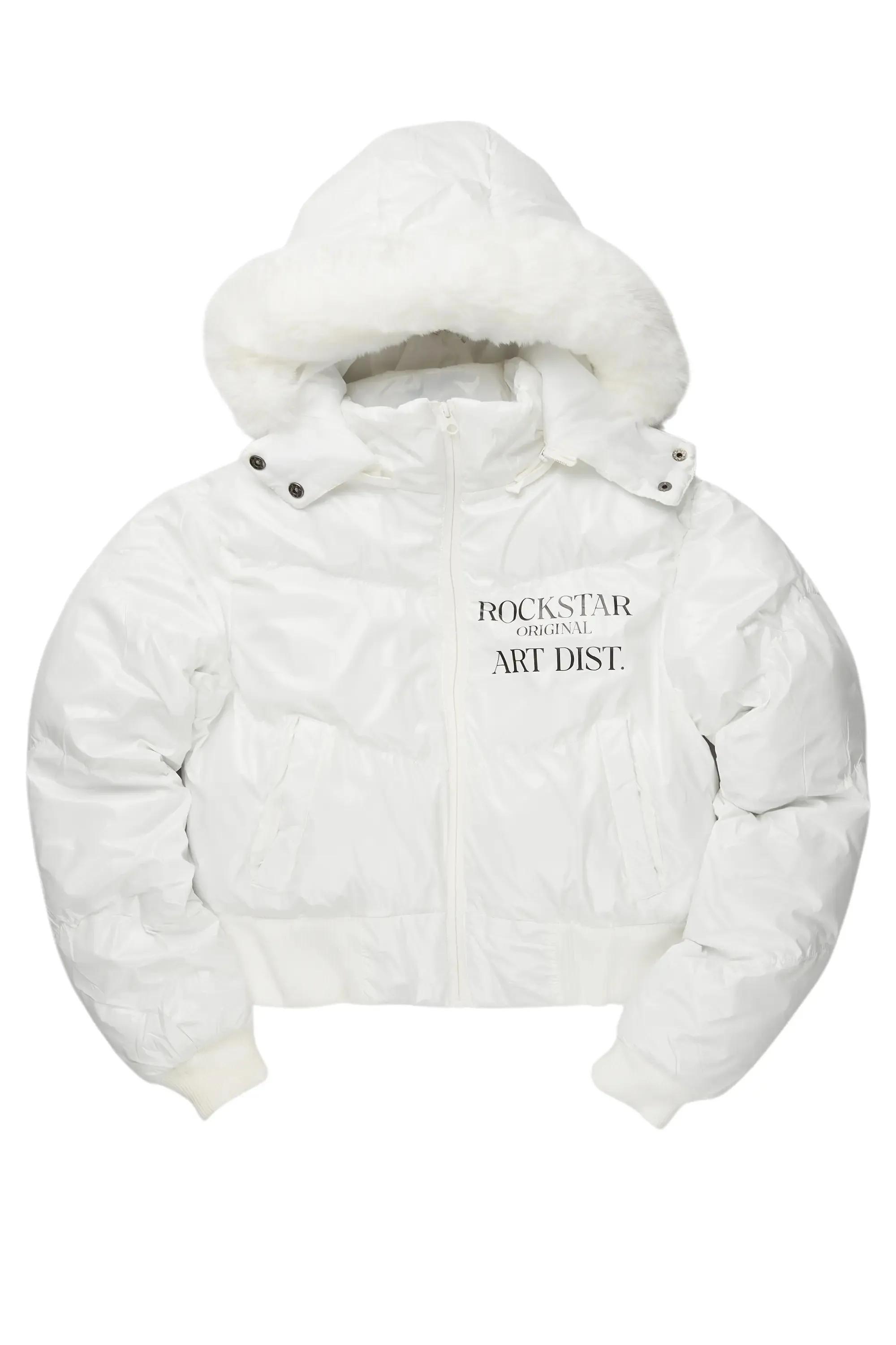 Destina White Puffer Jacket sold by Rockstar Original