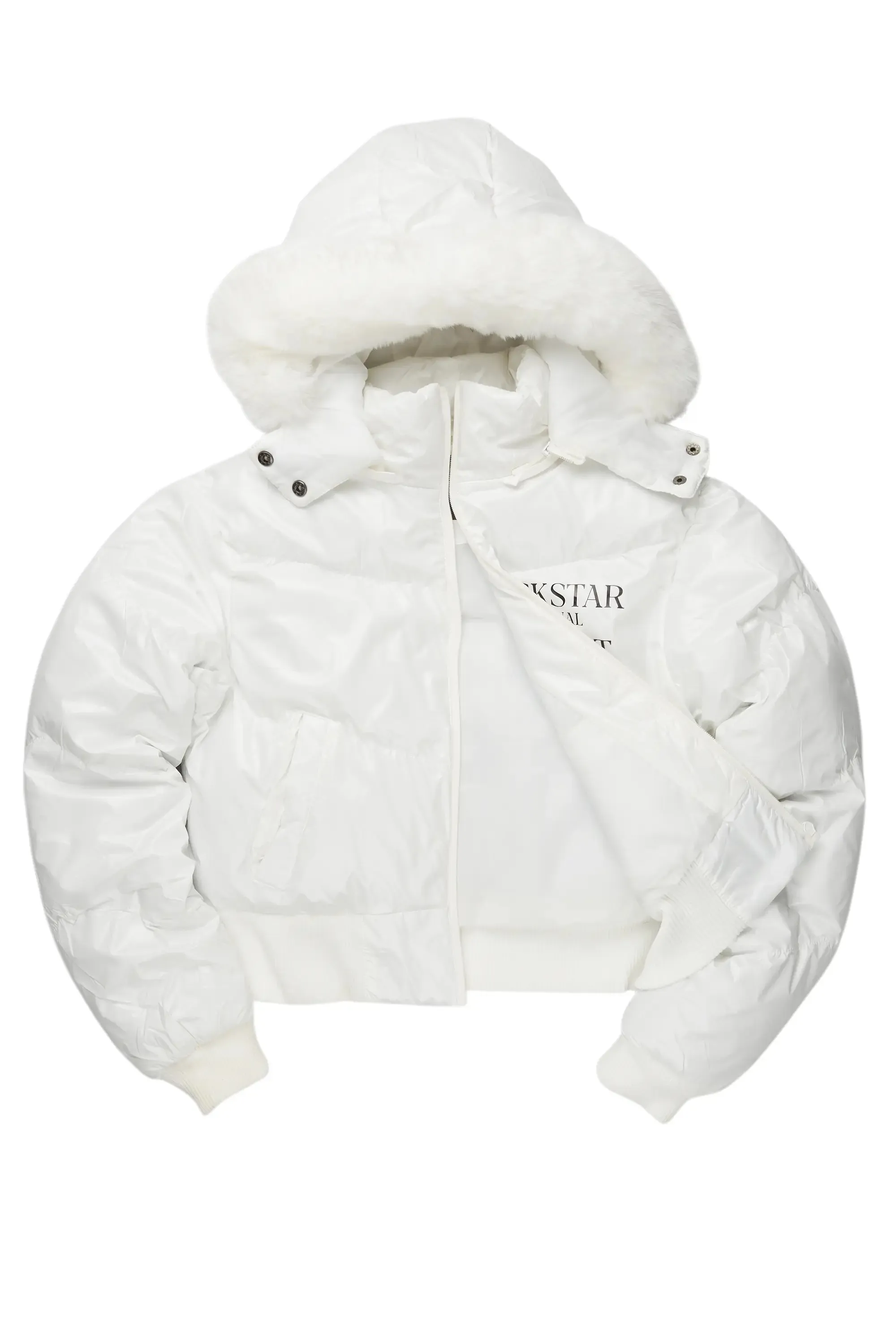 Destina White Puffer Jacket sold by Rockstar Original product image thumbnail 2