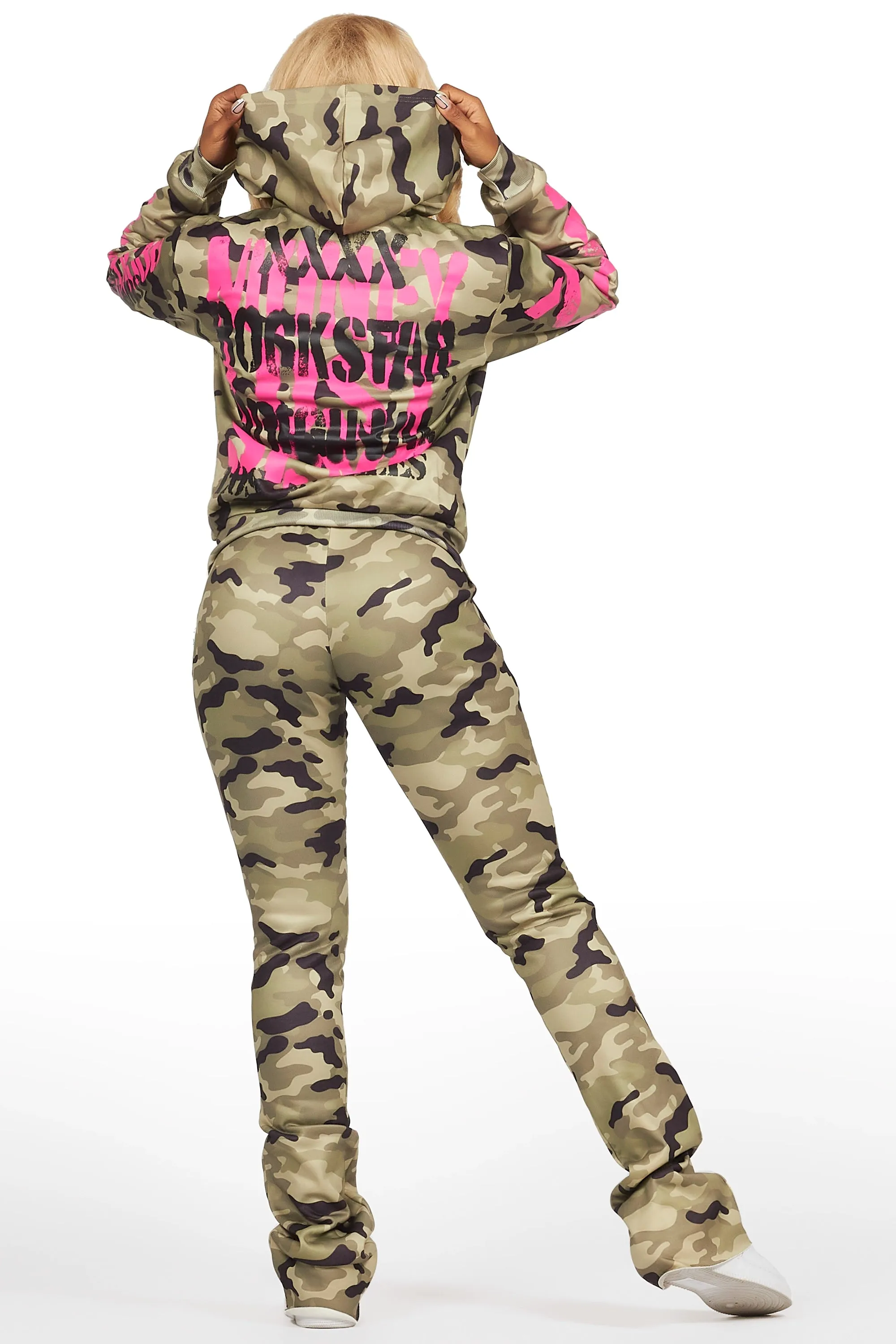 Lamani Green Camo Super Stacked Trackset sold by Rockstar Original product image thumbnail 5
