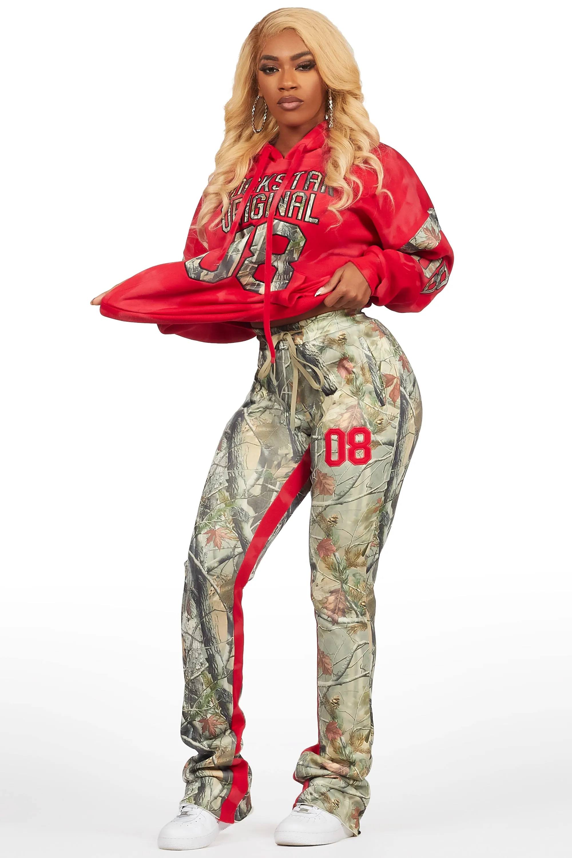 Eniyha Red/Camo Stacked Trackset sold by Rockstar Original