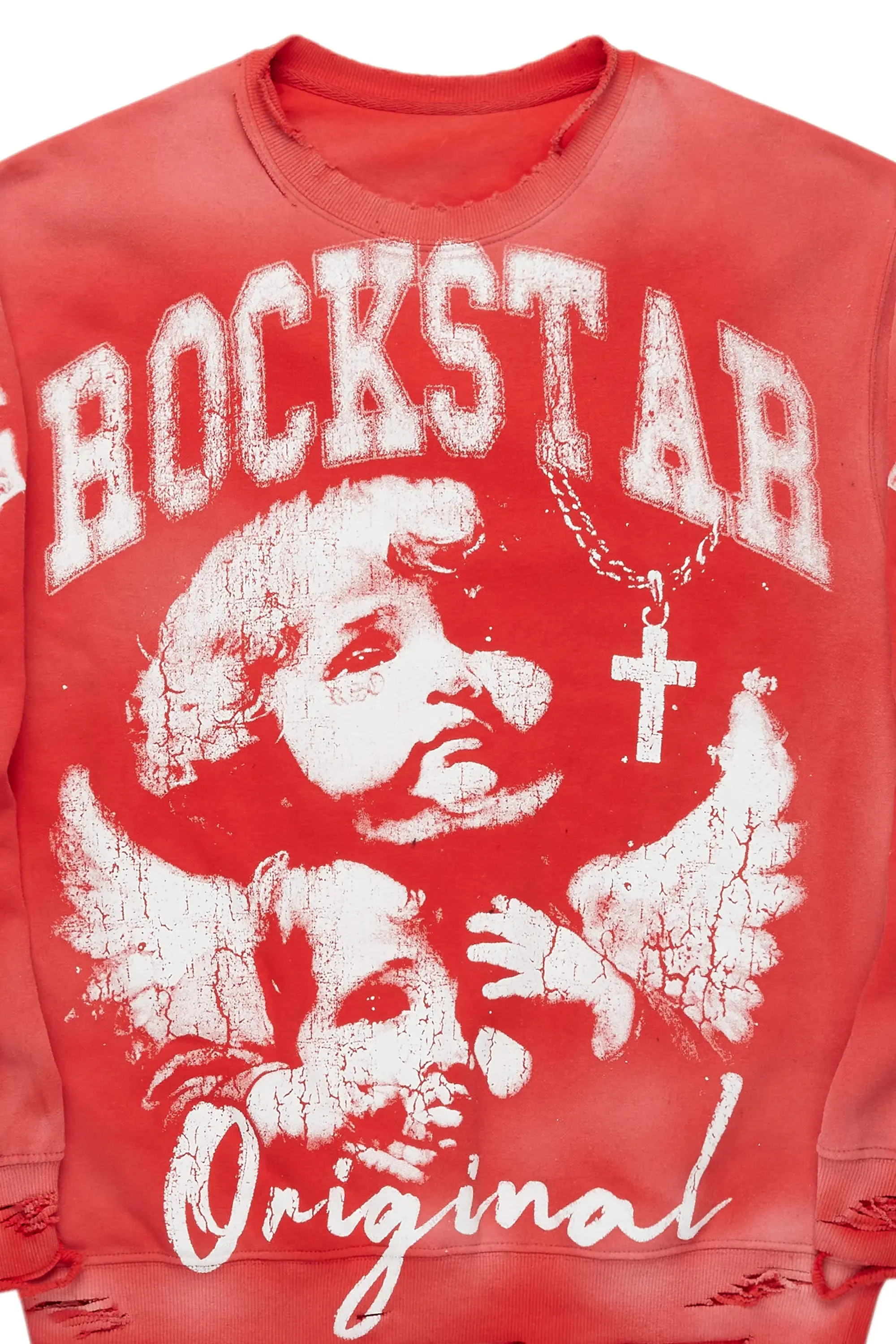 Deiter Red Graphic Crewneck sold by Rockstar Original product image thumbnail 2