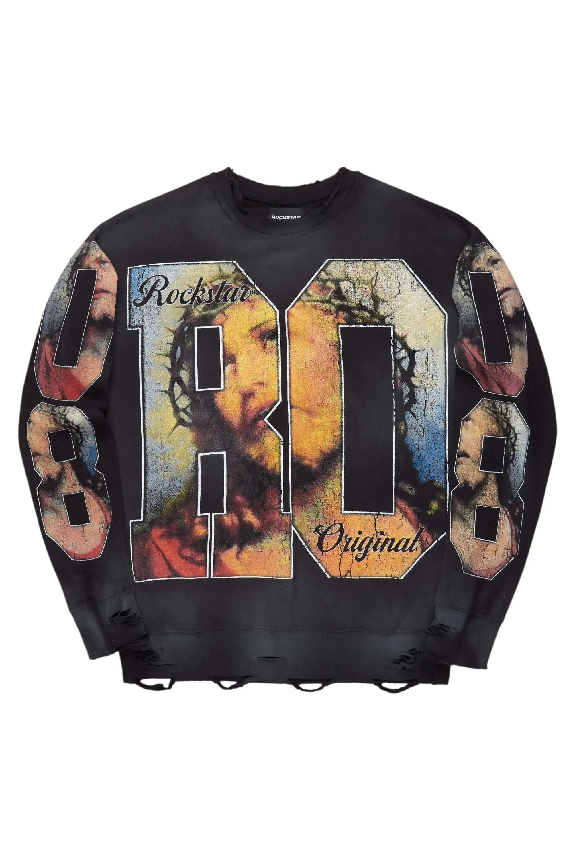 Lainer Black Graphic Crewneck sold by Rockstar Original