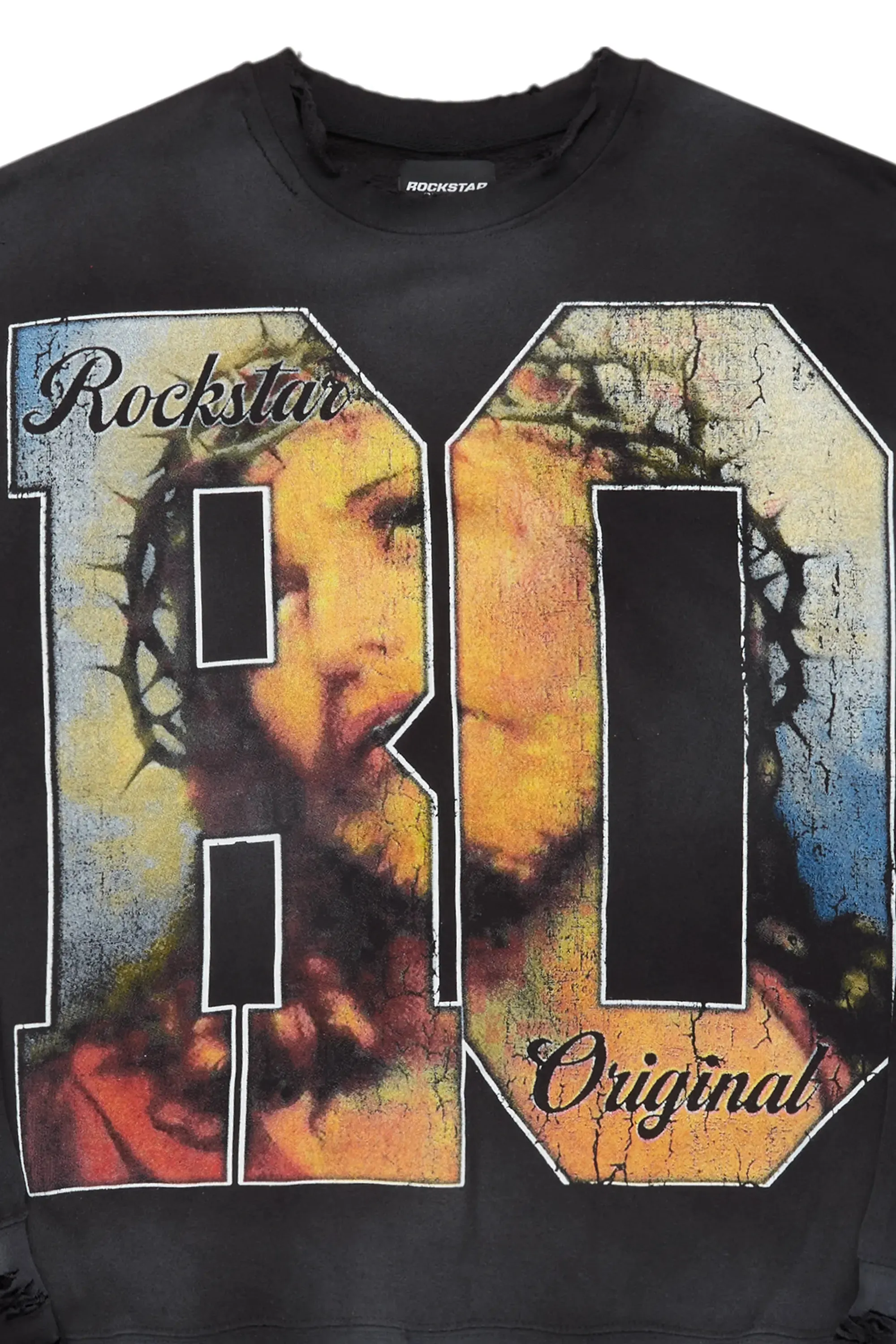 Lainer Black Graphic Crewneck sold by Rockstar Original product image thumbnail 5