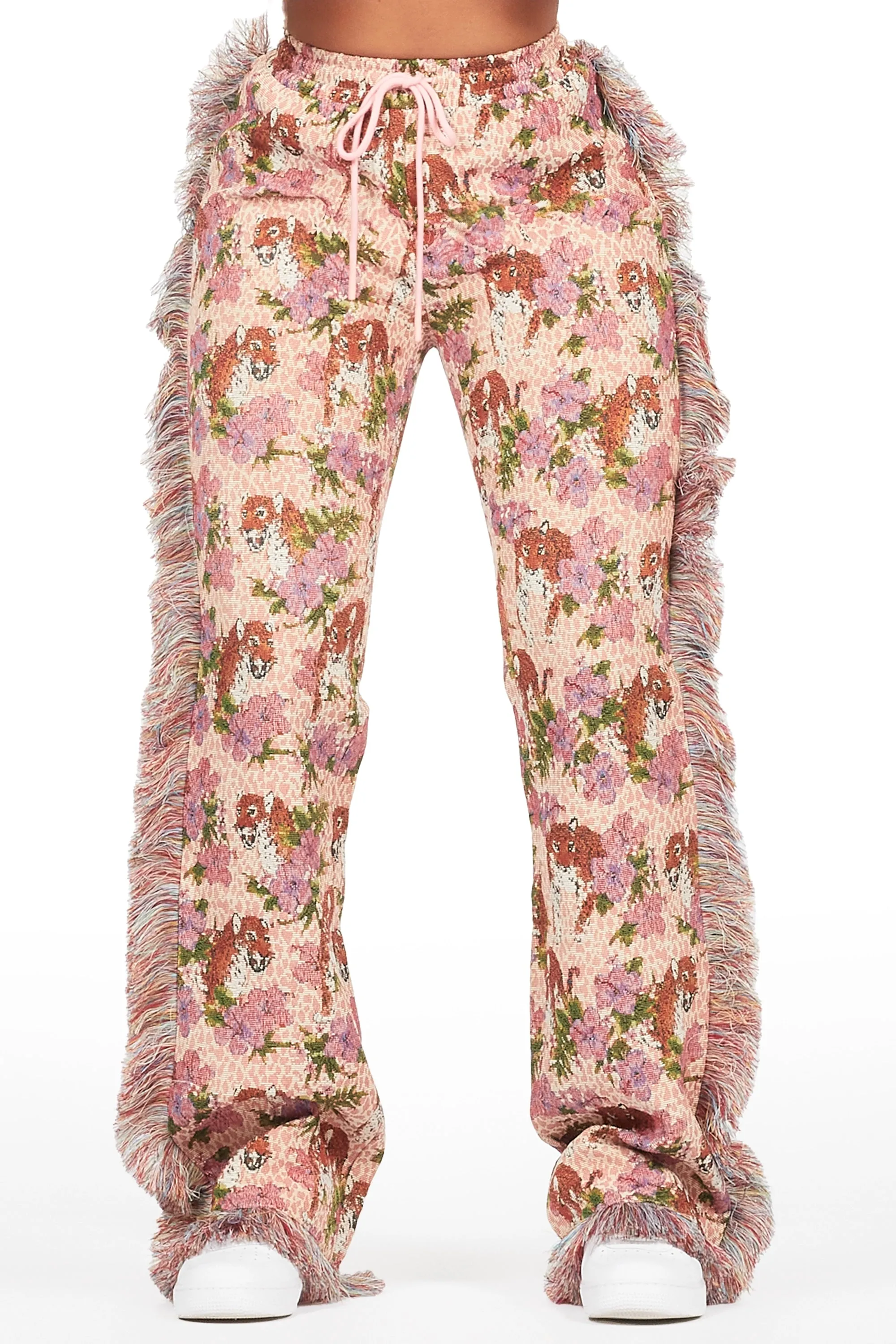Alexsia Pink Tapestry Stacked Pant sold by Rockstar Original