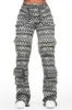 Mikaia Black Tapestry Stacked Pant sold by Rockstar Original