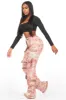 Takecia Pink Tapestry Stacked Pant sold by Rockstar Original