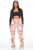 Takecia Pink Tapestry Stacked Pant sold by Rockstar Original