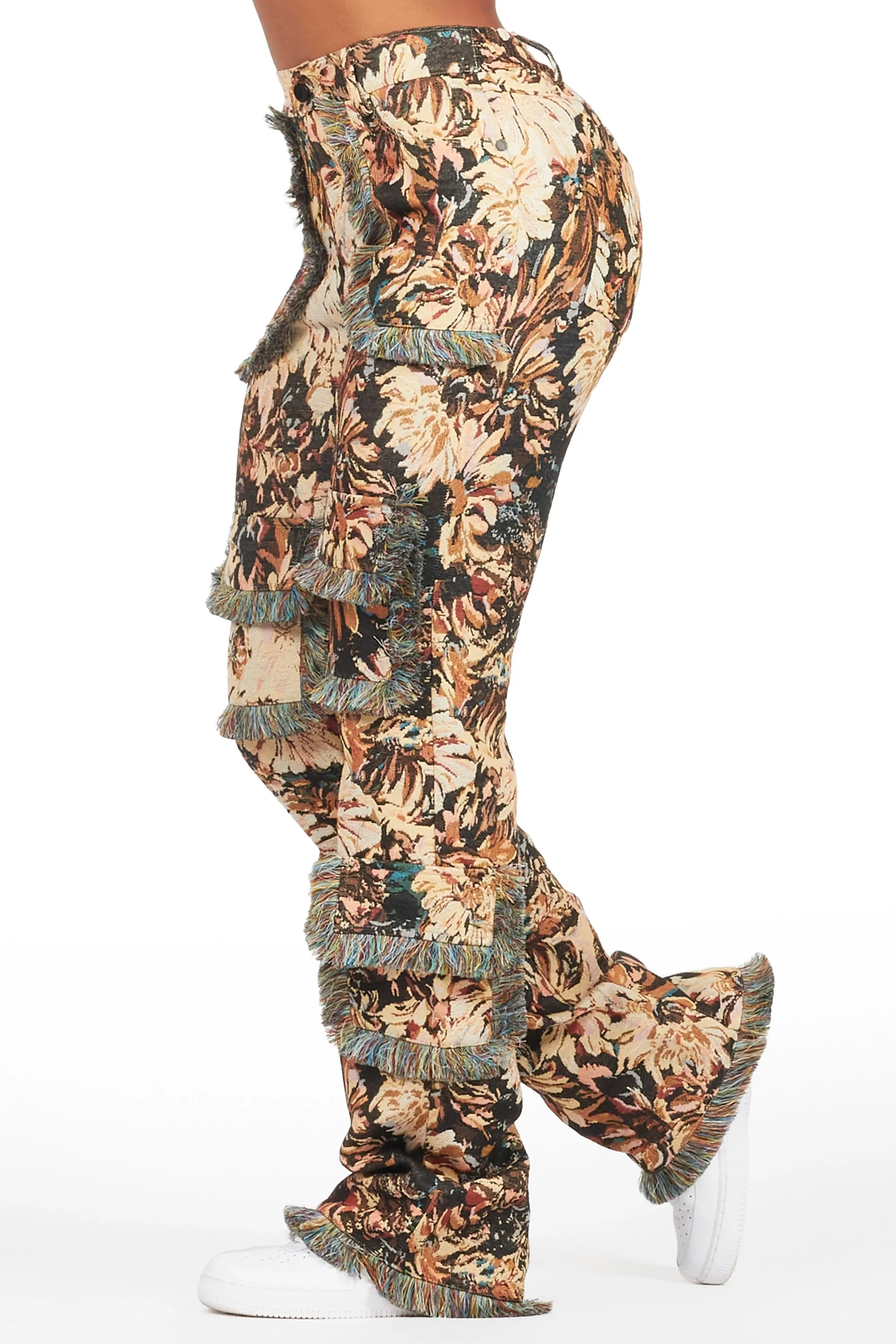 Takecia Black Tapestry Stacked Pant sold by Rockstar Original product image thumbnail 4