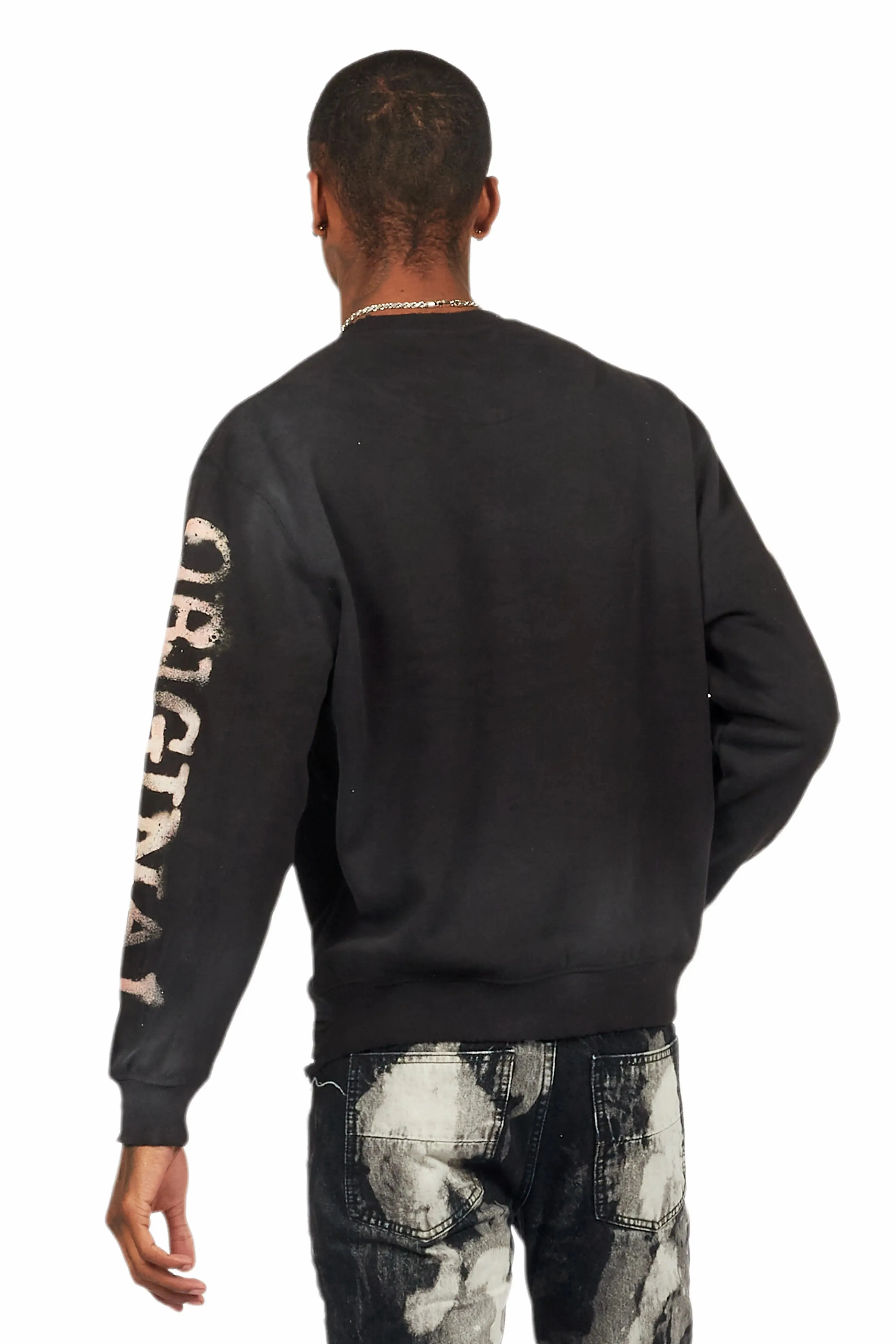 Panos Black Graphic Crewneck sold by Rockstar Original product image thumbnail 4