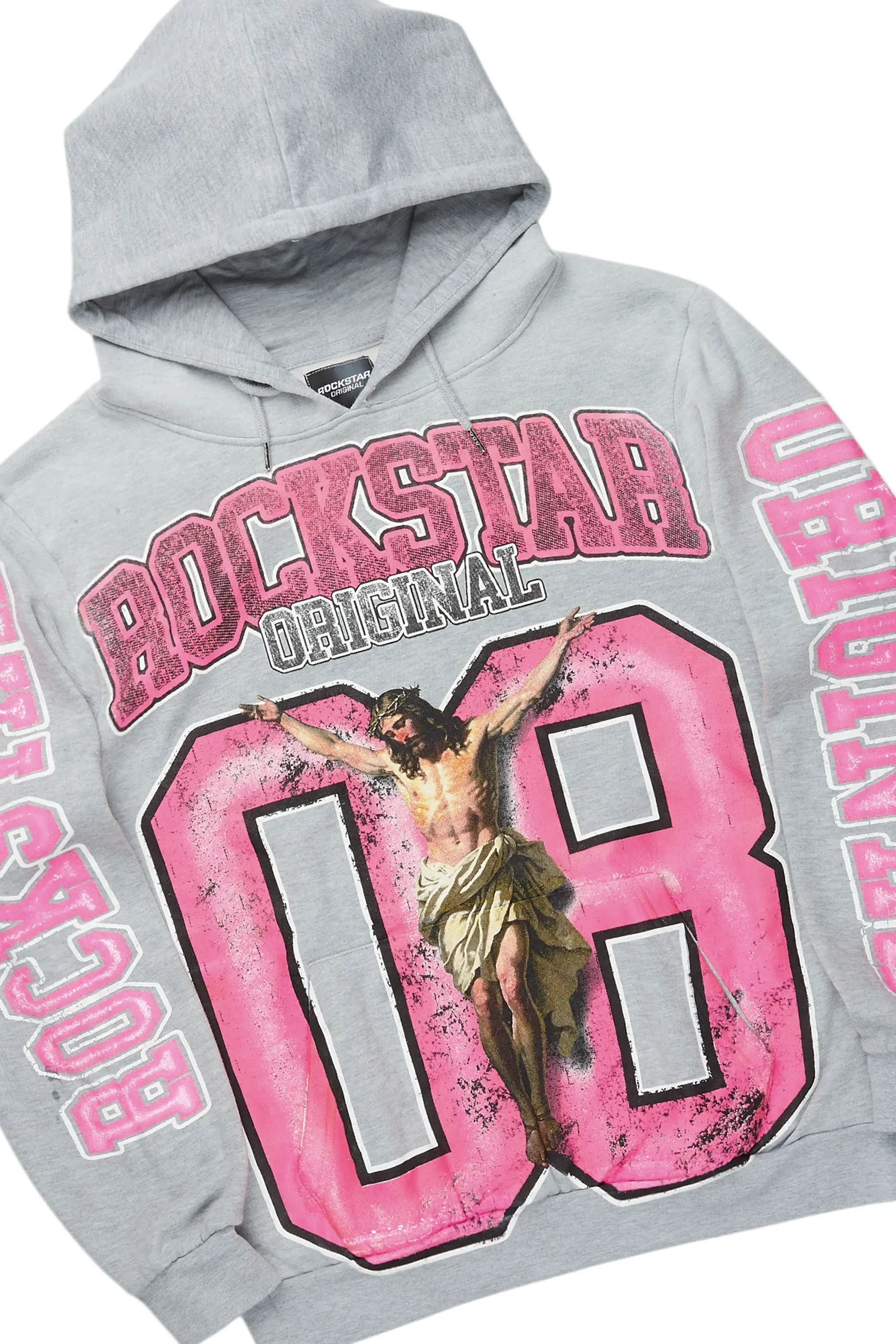 Fields Grey Stacked Flare Hoodie Track Set sold by Rockstar Original product image thumbnail 2