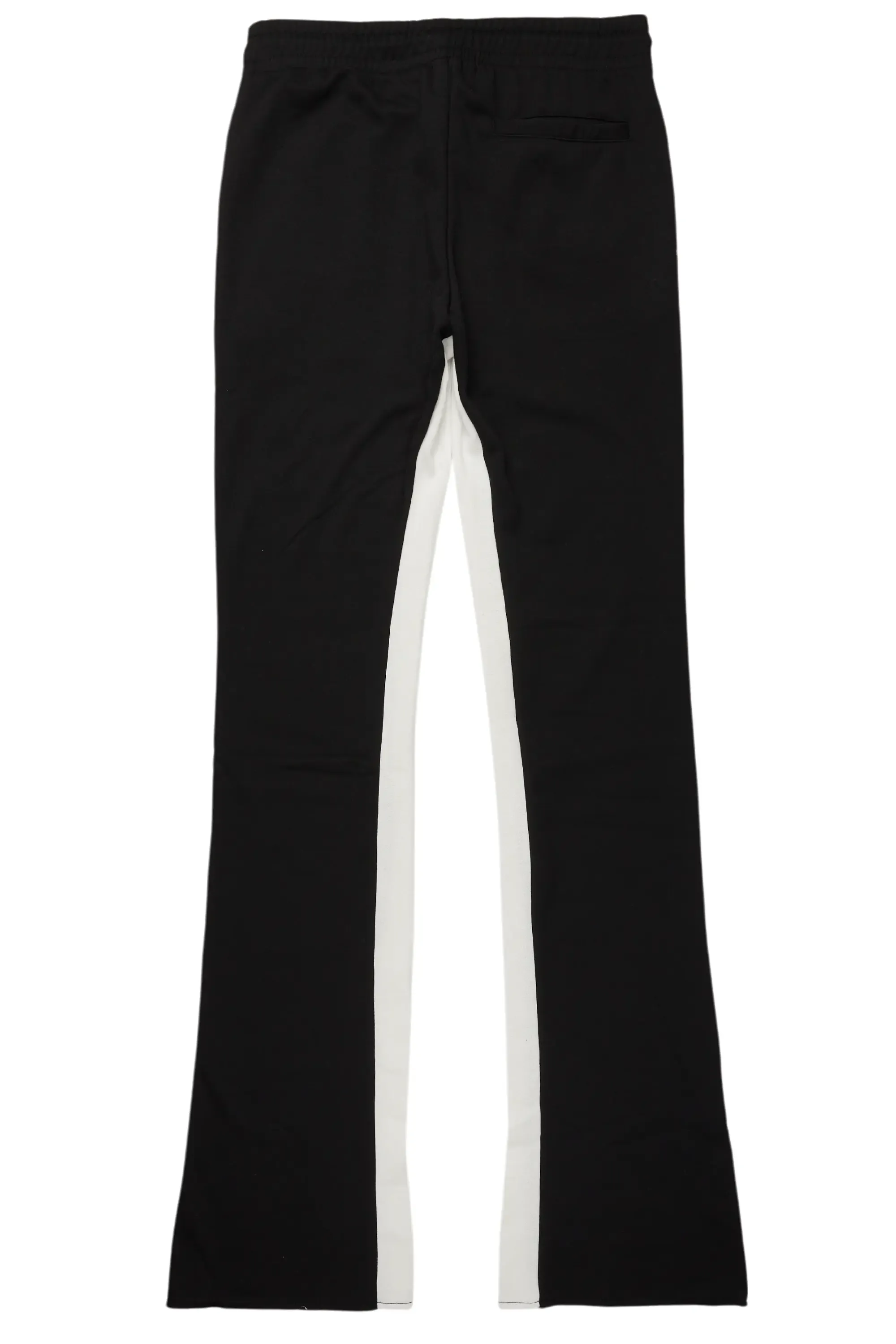 Uko Jet Black Stacked Baggy Track Pant sold by Rockstar Original product image thumbnail 3