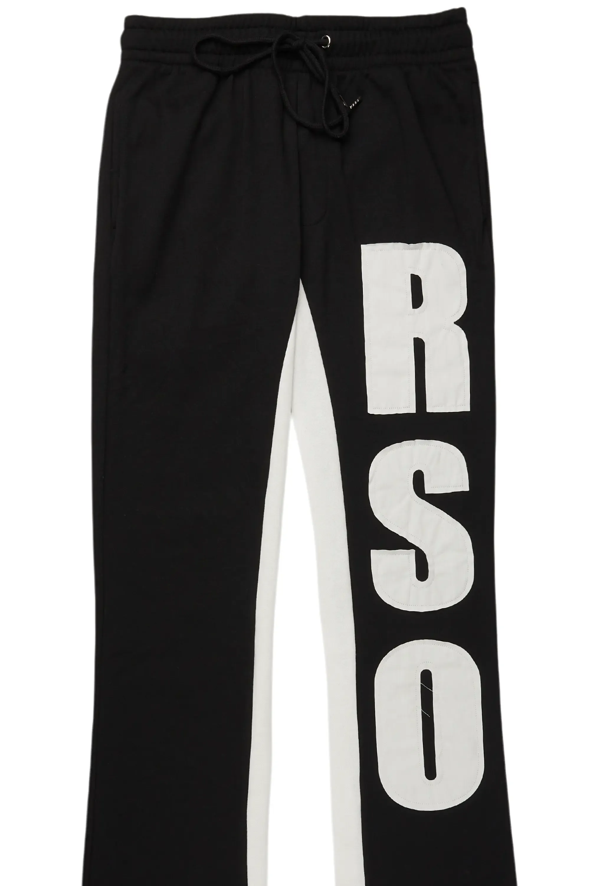 Uko Jet Black Stacked Baggy Track Pant sold by Rockstar Original product image thumbnail 2