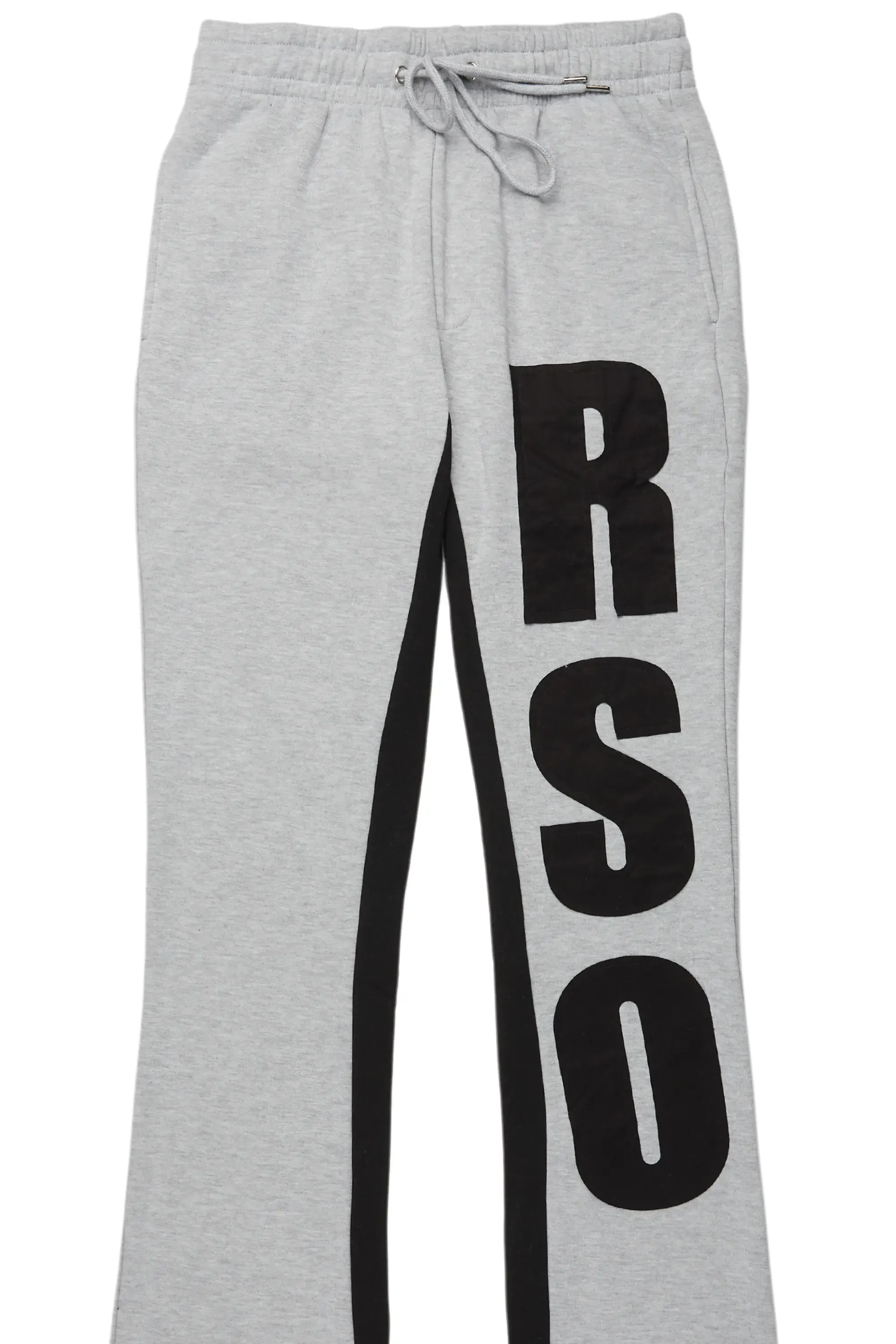 Uko Heather Grey Stacked Baggy Track Pant sold by Rockstar Original product image thumbnail 2