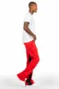 Uko Red Stacked Baggy Track Pant sold by Rockstar Original