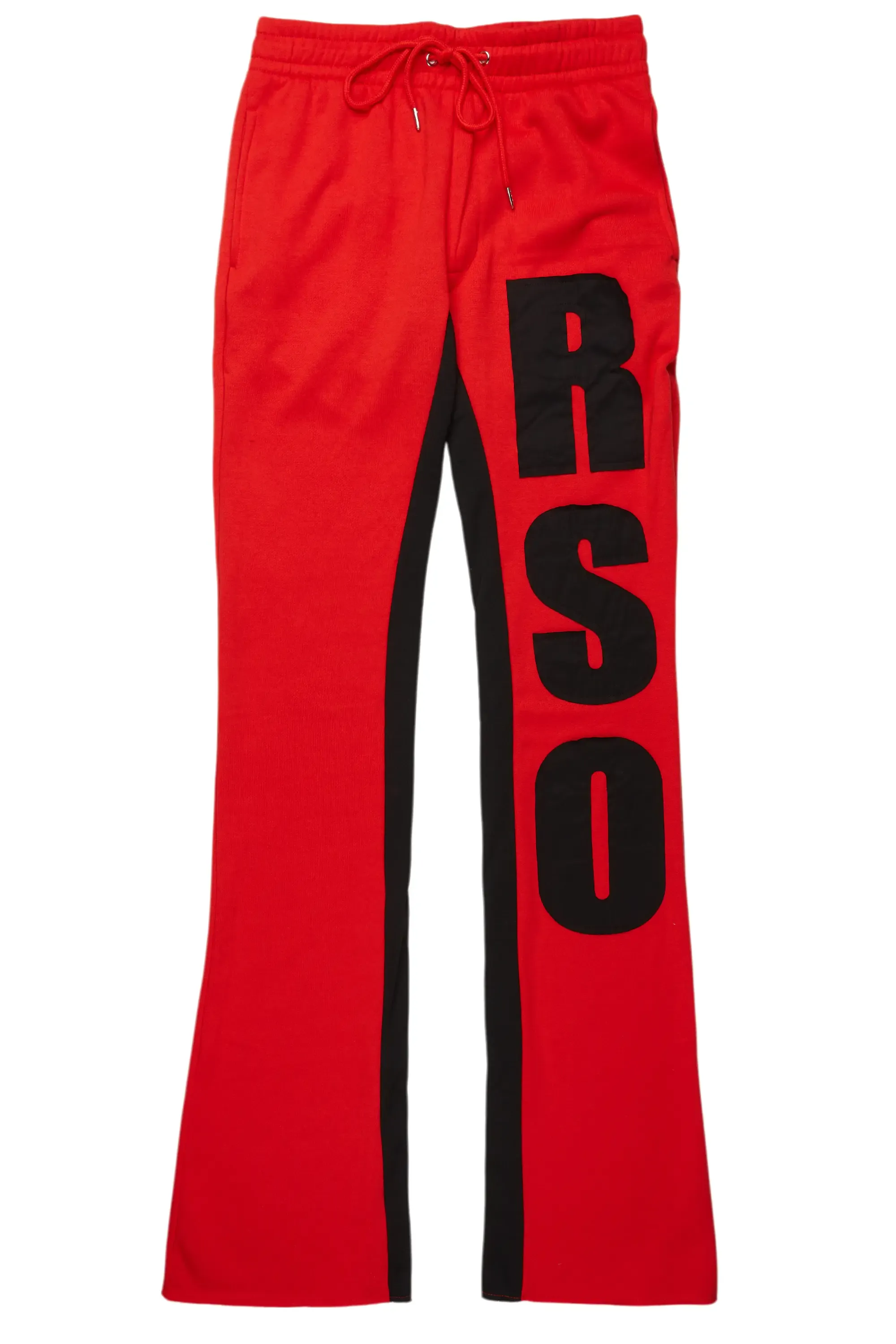 Uko Red Stacked Baggy Track Pant sold by Rockstar Original product image thumbnail 2