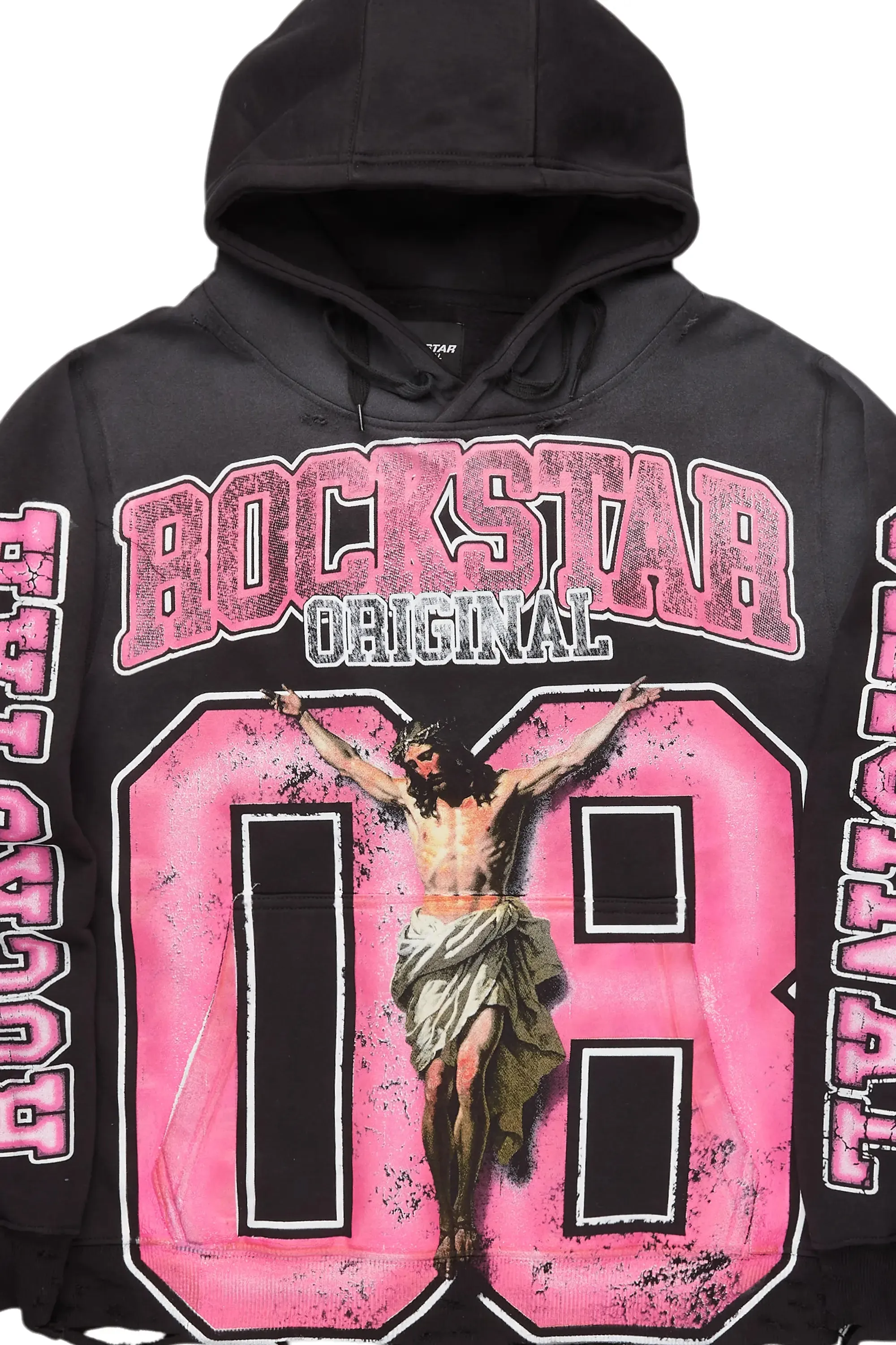Tariqa Black Oversized Hoodie sold by Rockstar Original product image thumbnail 2