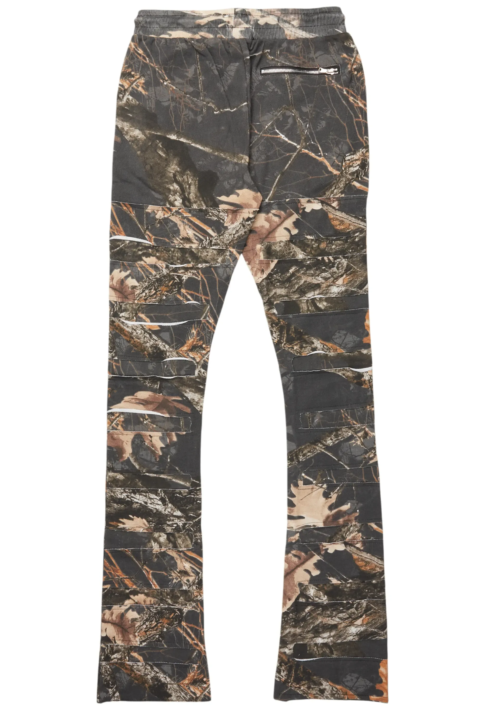 Emilio Black Tree Camo Stacked Flare Track Pant sold by Rockstar Original product image thumbnail 3