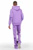 States Purple Baggy Stacked Hoodie Track Set sold by Rockstar Original