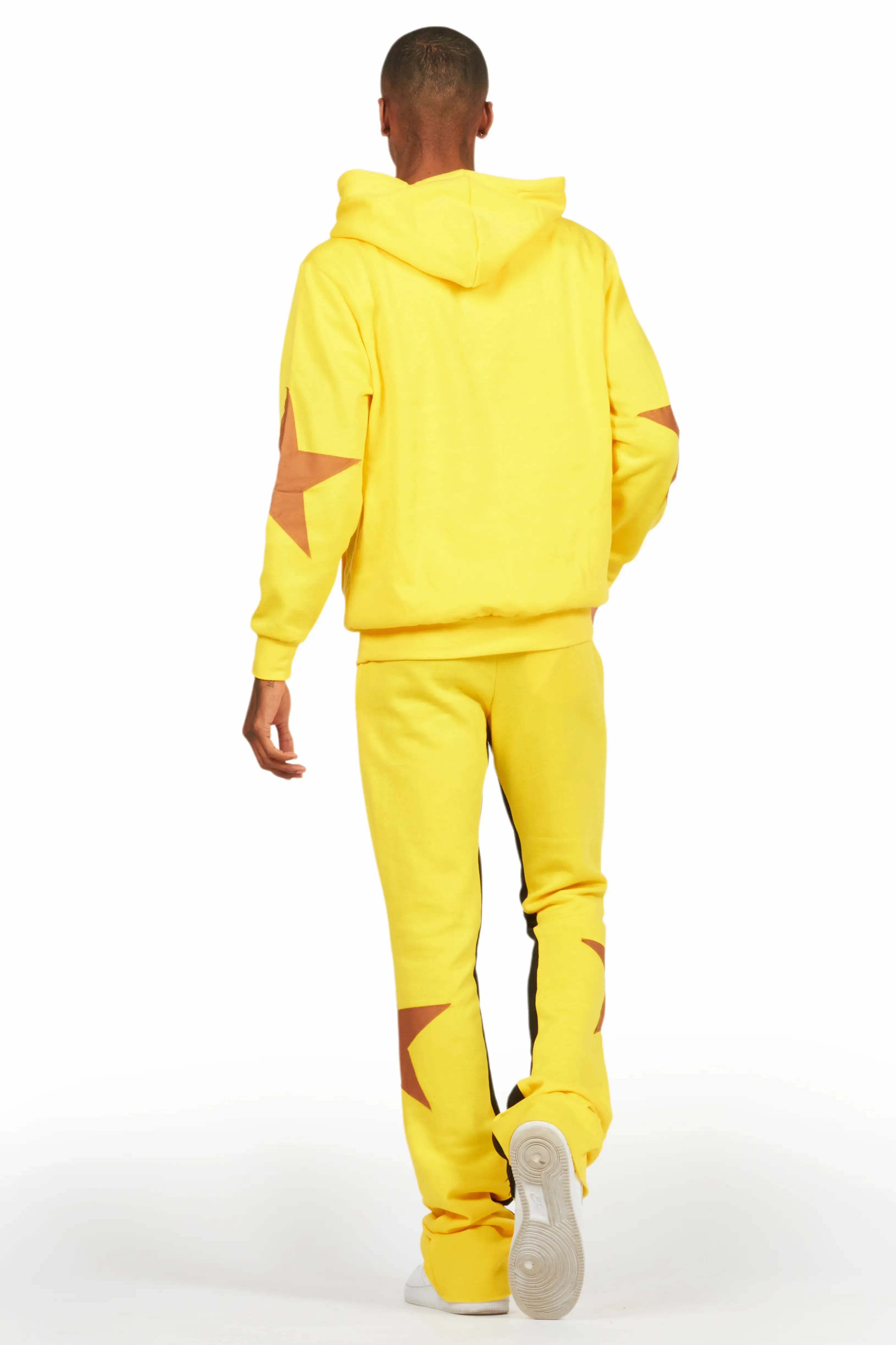 States Yellow Baggy Stacked Hoodie Track Set sold by Rockstar Original product image thumbnail 4