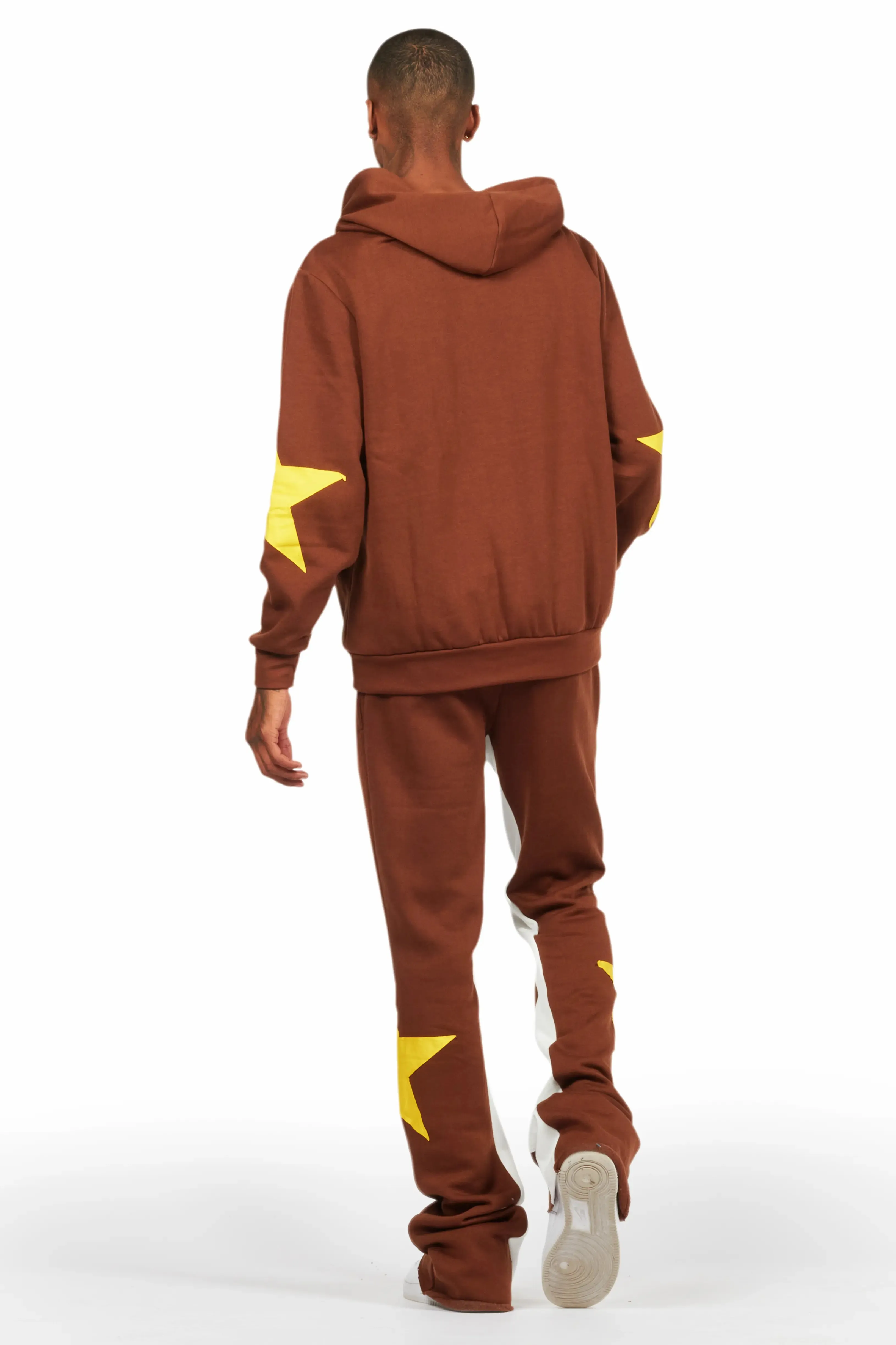 States Brown Baggy Stacked Hoodie Track Set sold by Rockstar Original product image thumbnail 4