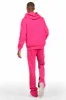 States Fuchsia Baggy Stacked Hoodie Track Set sold by Rockstar Original