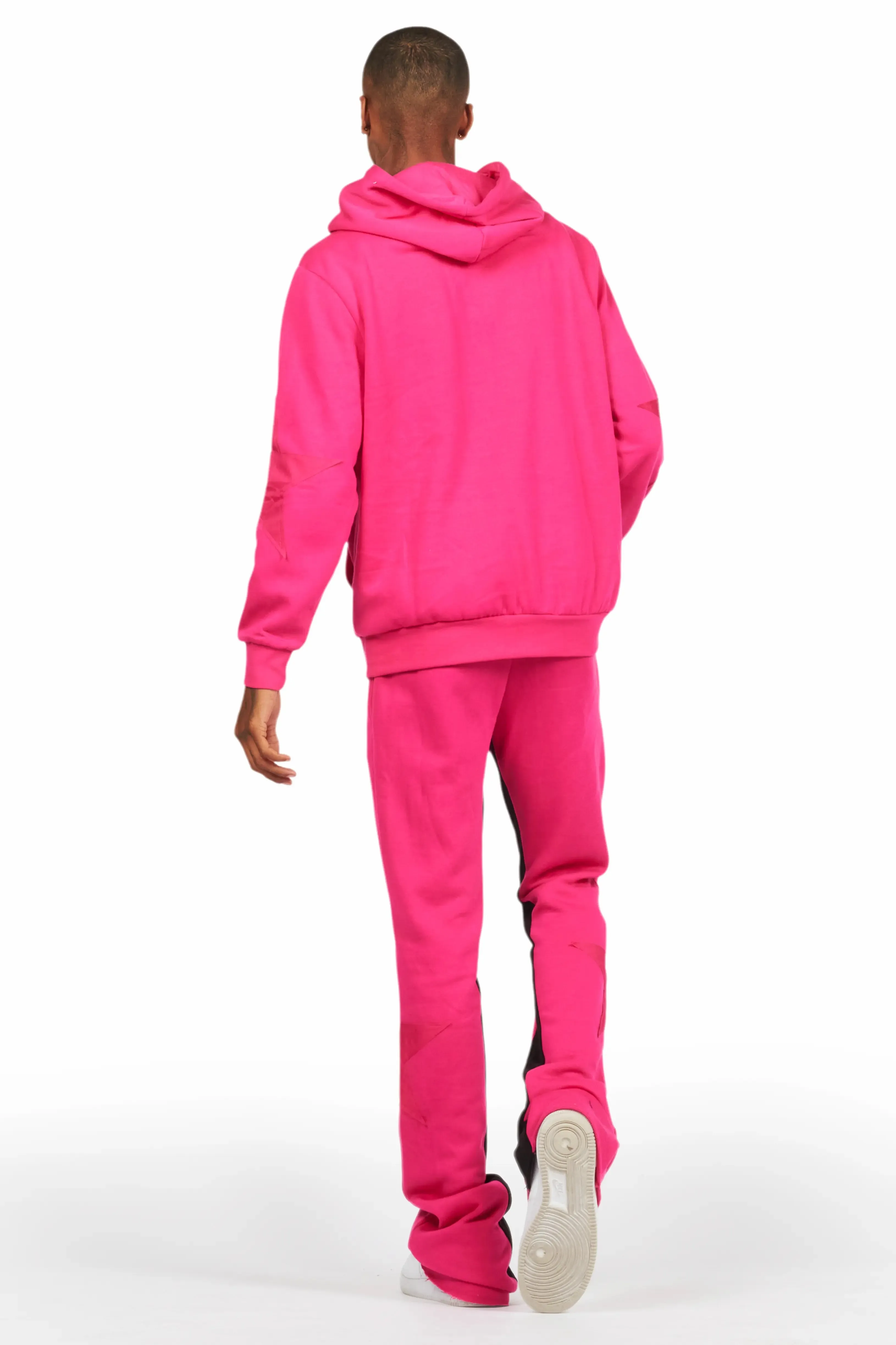 States Fuchsia Baggy Stacked Hoodie Track Set sold by Rockstar Original product image thumbnail 4