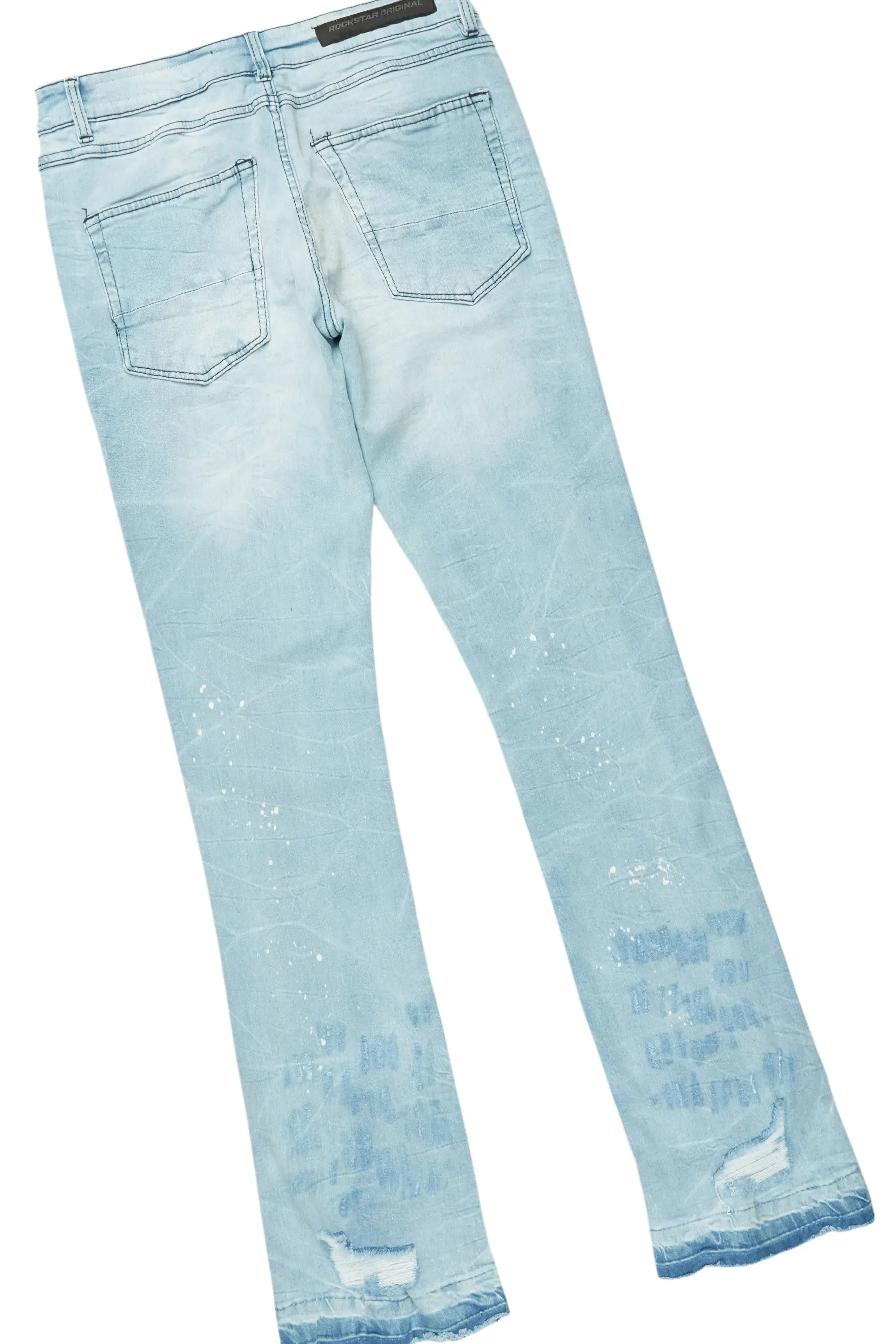 Valar Black/Blue Long Sleeve/Stacked Flare Jean Set sold by Rockstar Original product image thumbnail 4