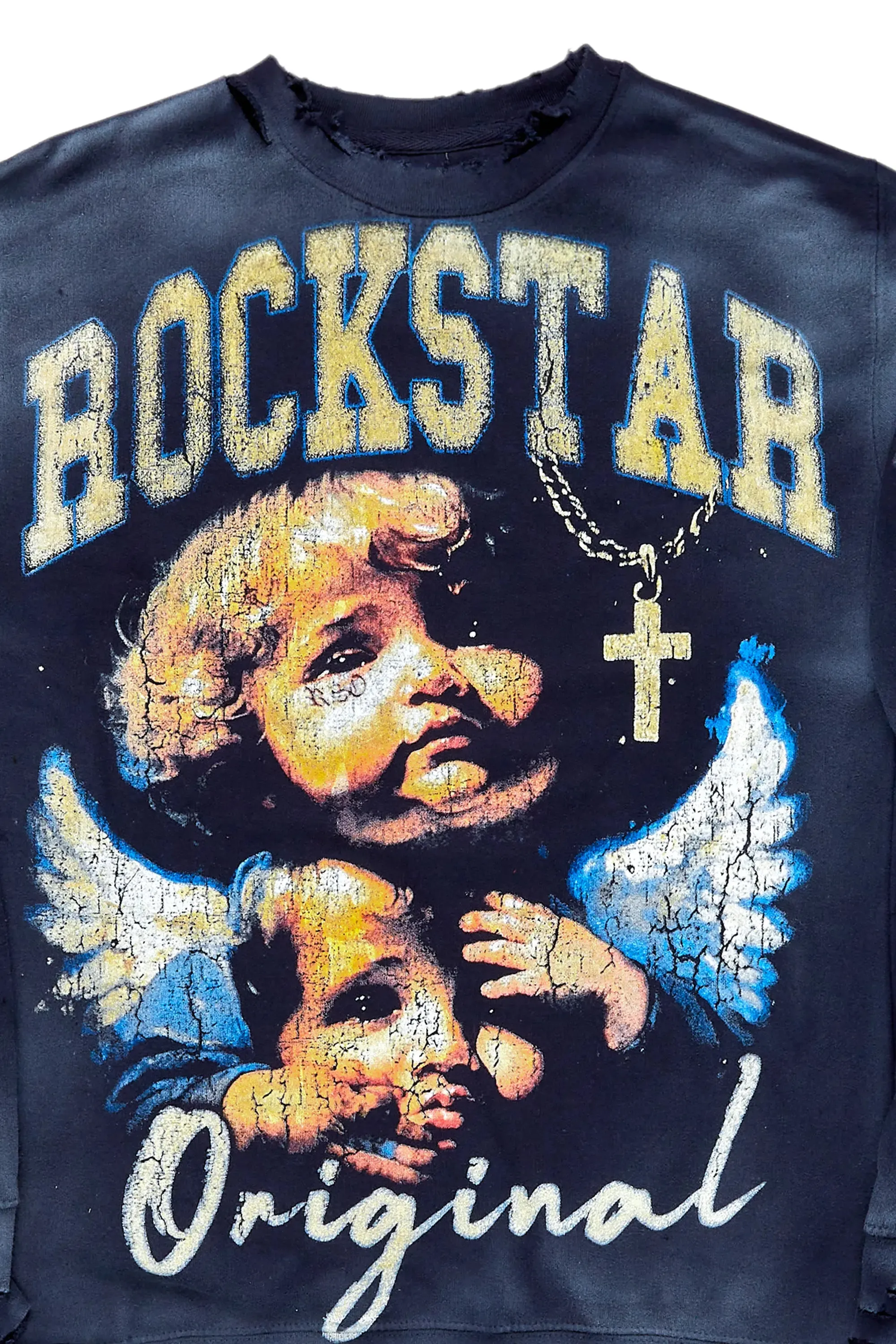 Jovala Navy Crewneck sold by Rockstar Original product image thumbnail 2