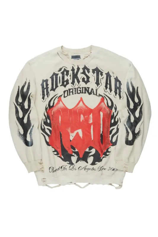 Kameron Beige Crewneck sold by Rockstar Original