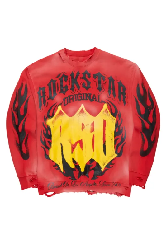 Kameron Red Crewneck sold by Rockstar Original