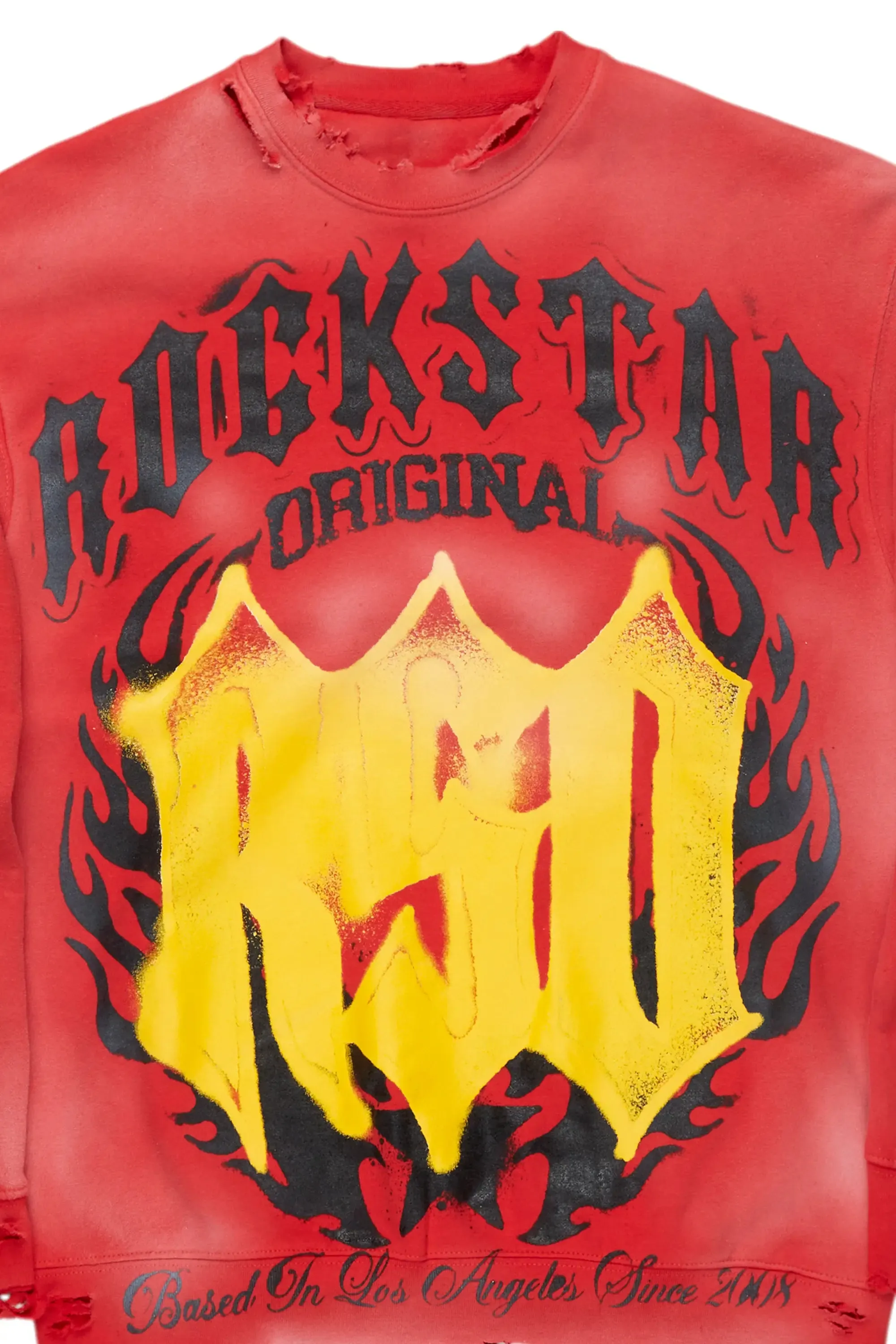 Kameron Red Crewneck sold by Rockstar Original product image thumbnail 2