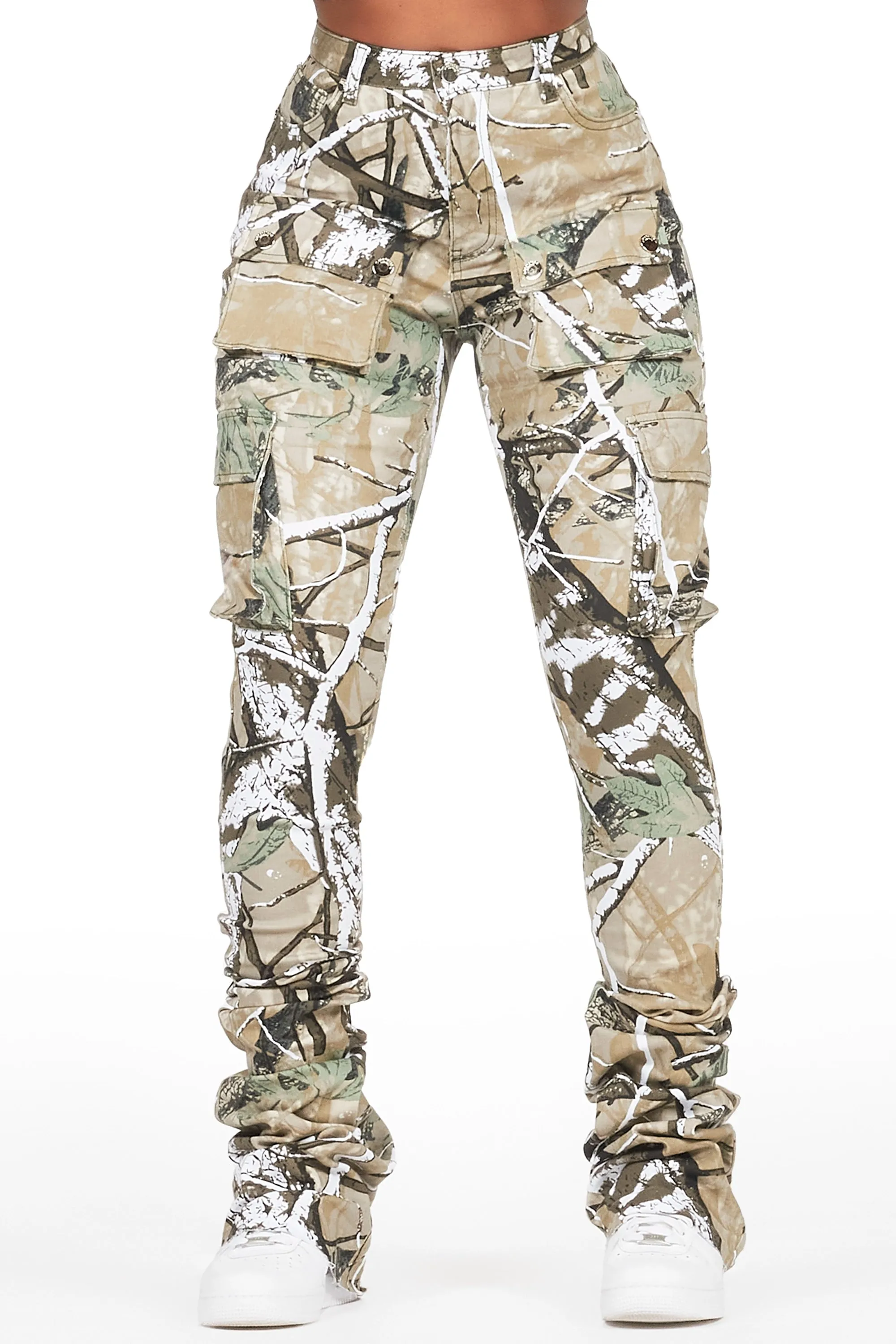 Noor Tree Camo Cargo Super Stacked Jean sold by Rockstar Original