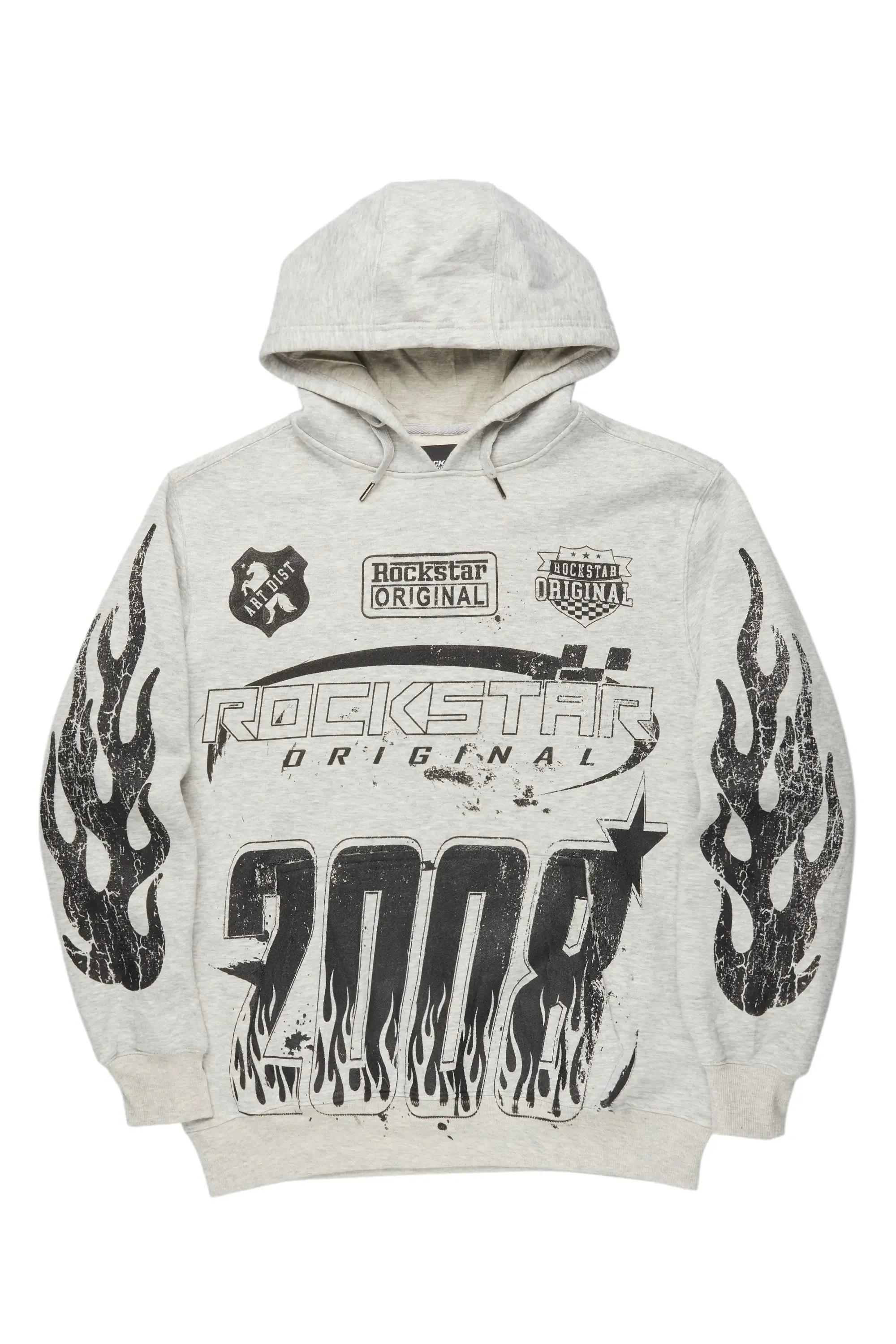 Amos Heather Grey Graphic Hoodie sold by Rockstar Original